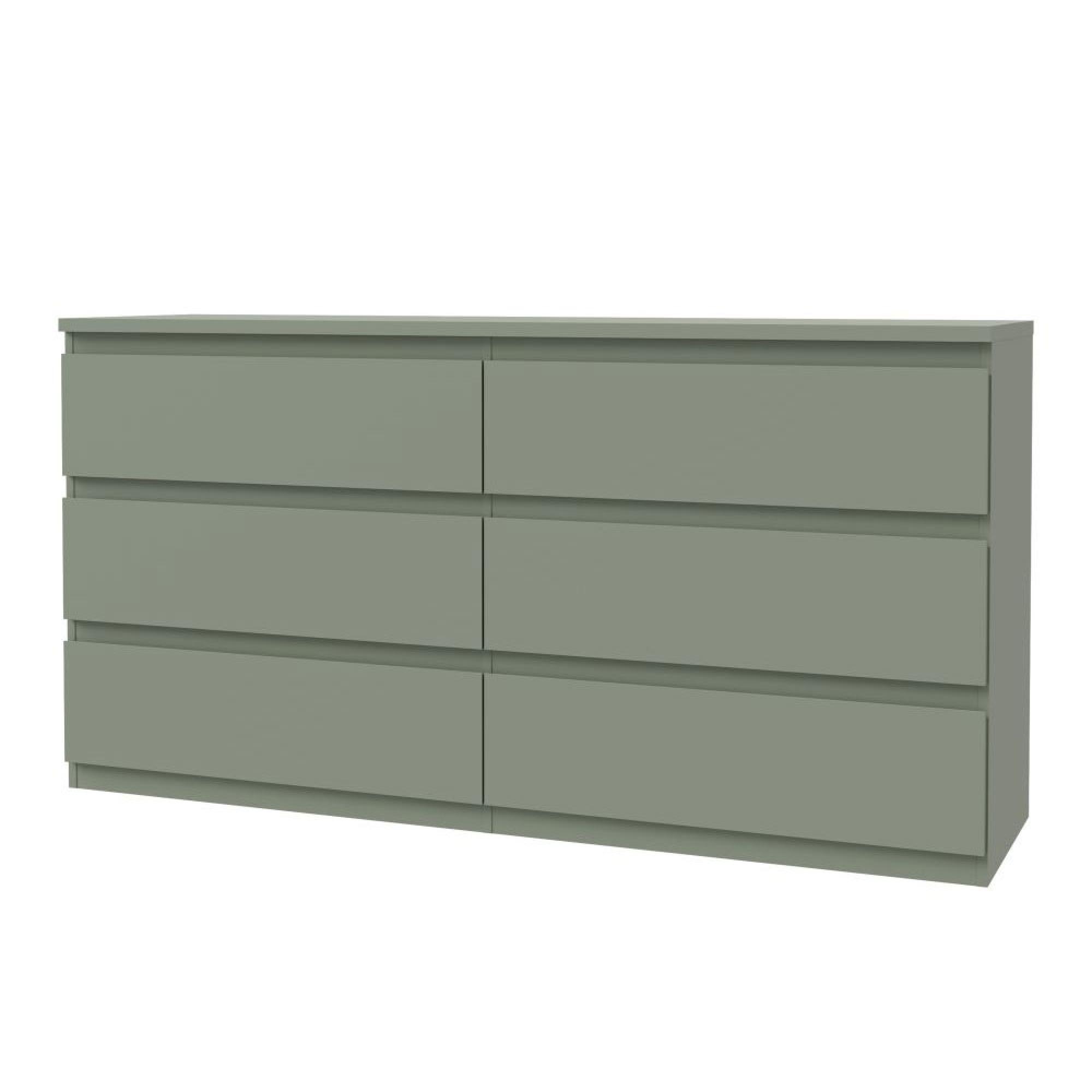 Edmore Chest - 6 Drawer - Large - Sage Green