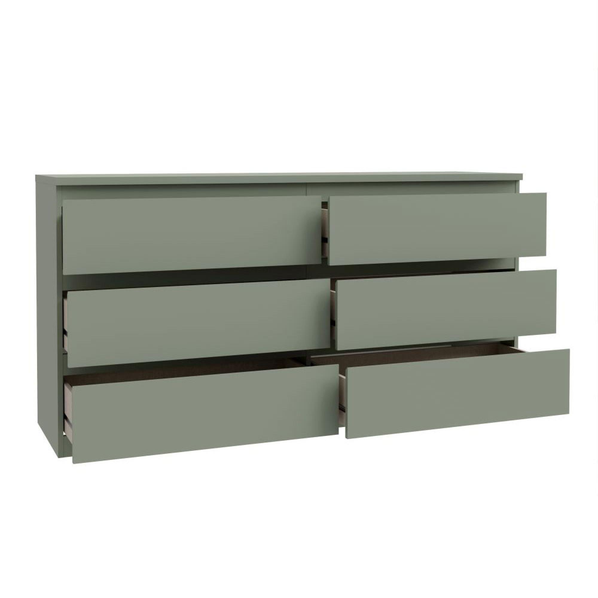 Edmore Chest - 6 Drawer - Large - Sage Green