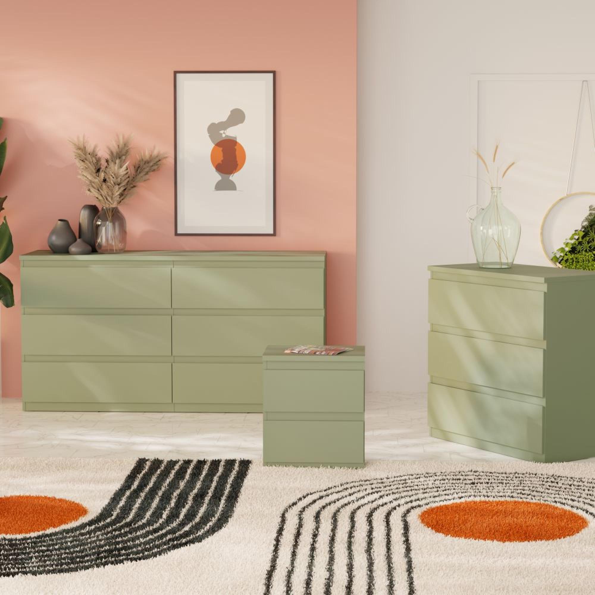 Edmore Chest - 6 Drawer - Large - Sage Green