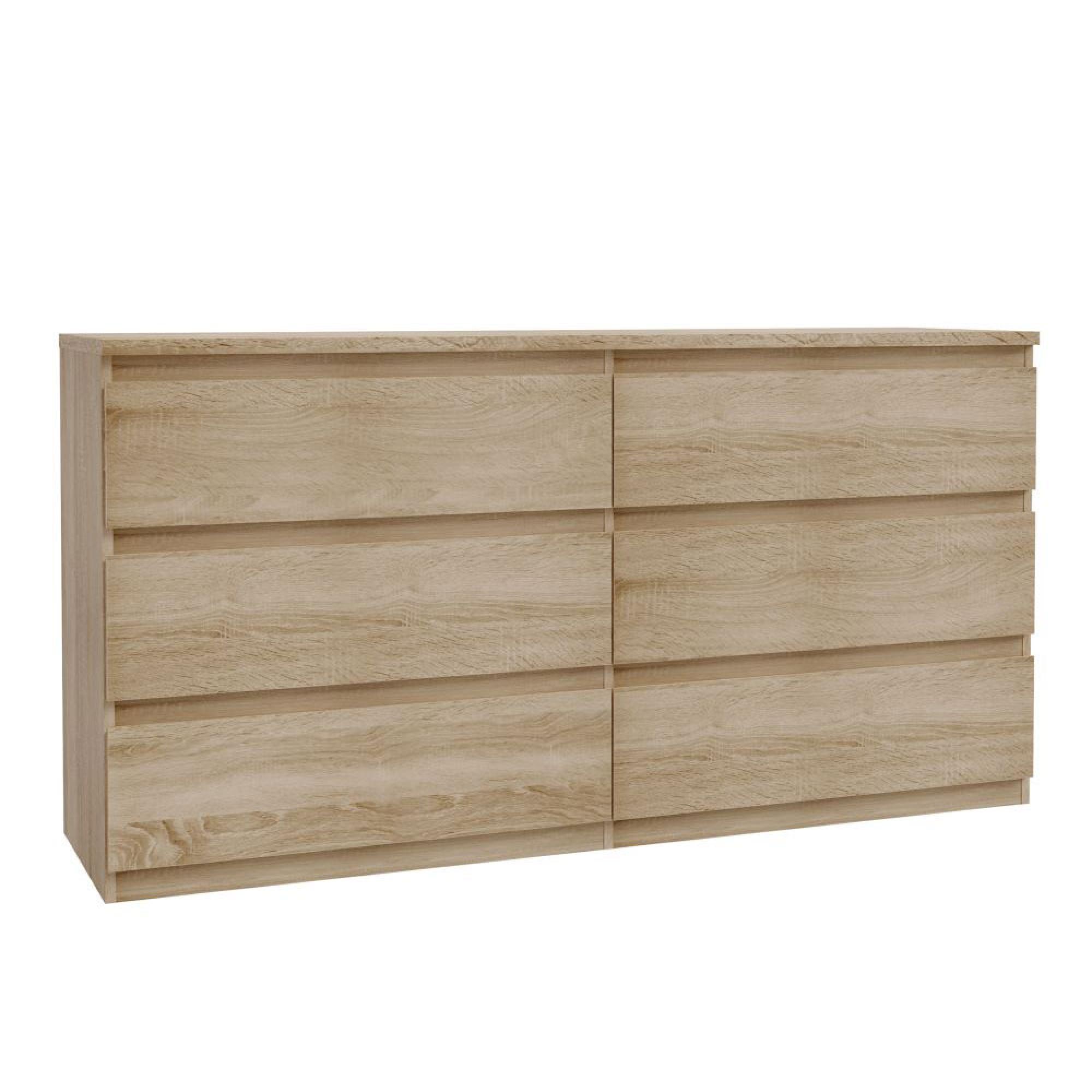 Edmore Chest - 6 Drawer - Large - Sonoma Oak