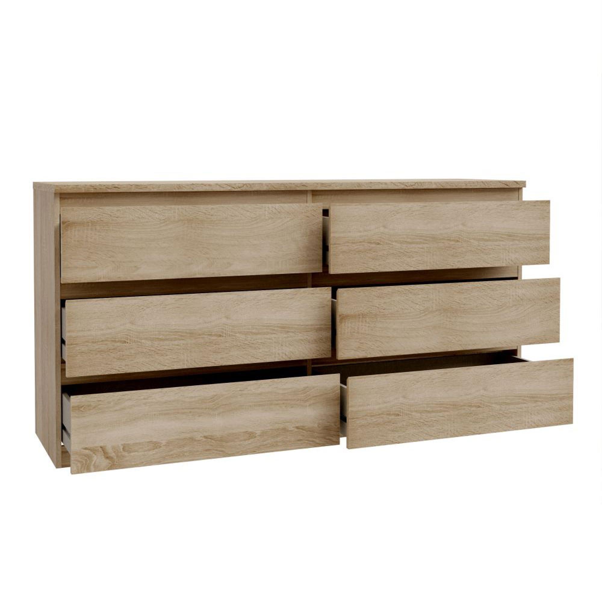 Edmore Chest - 6 Drawer - Large - Sonoma Oak