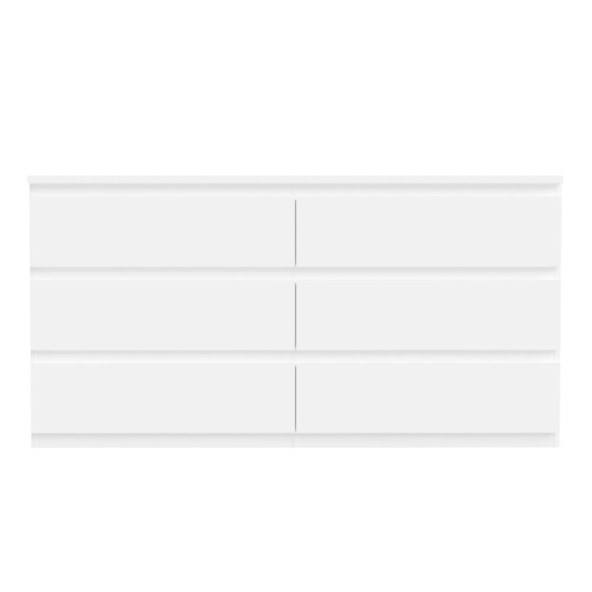 Edmore Chest - 6 Drawer - Large - White