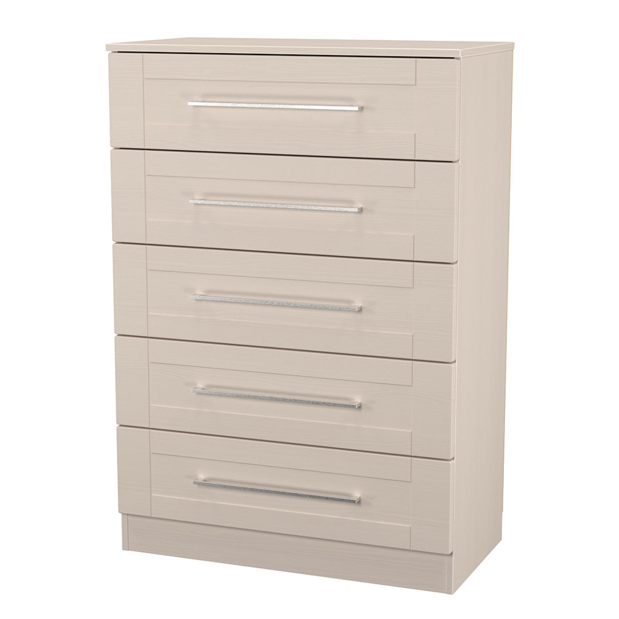 York Chest - 5 Drawer - Cashmere