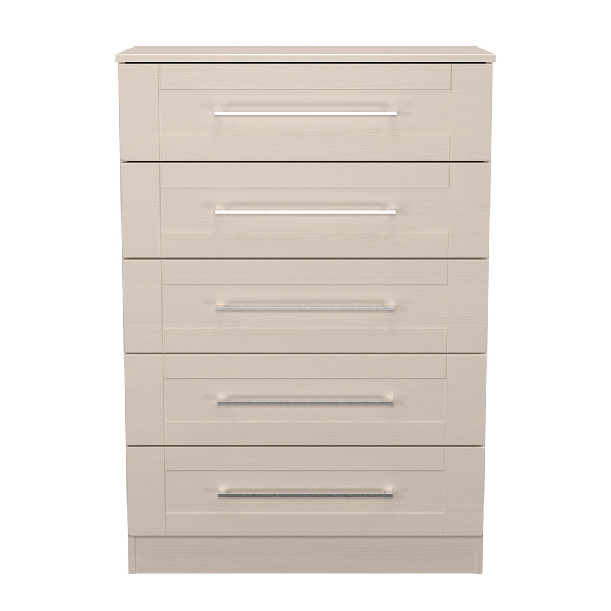 York Chest - 5 Drawer - Cashmere