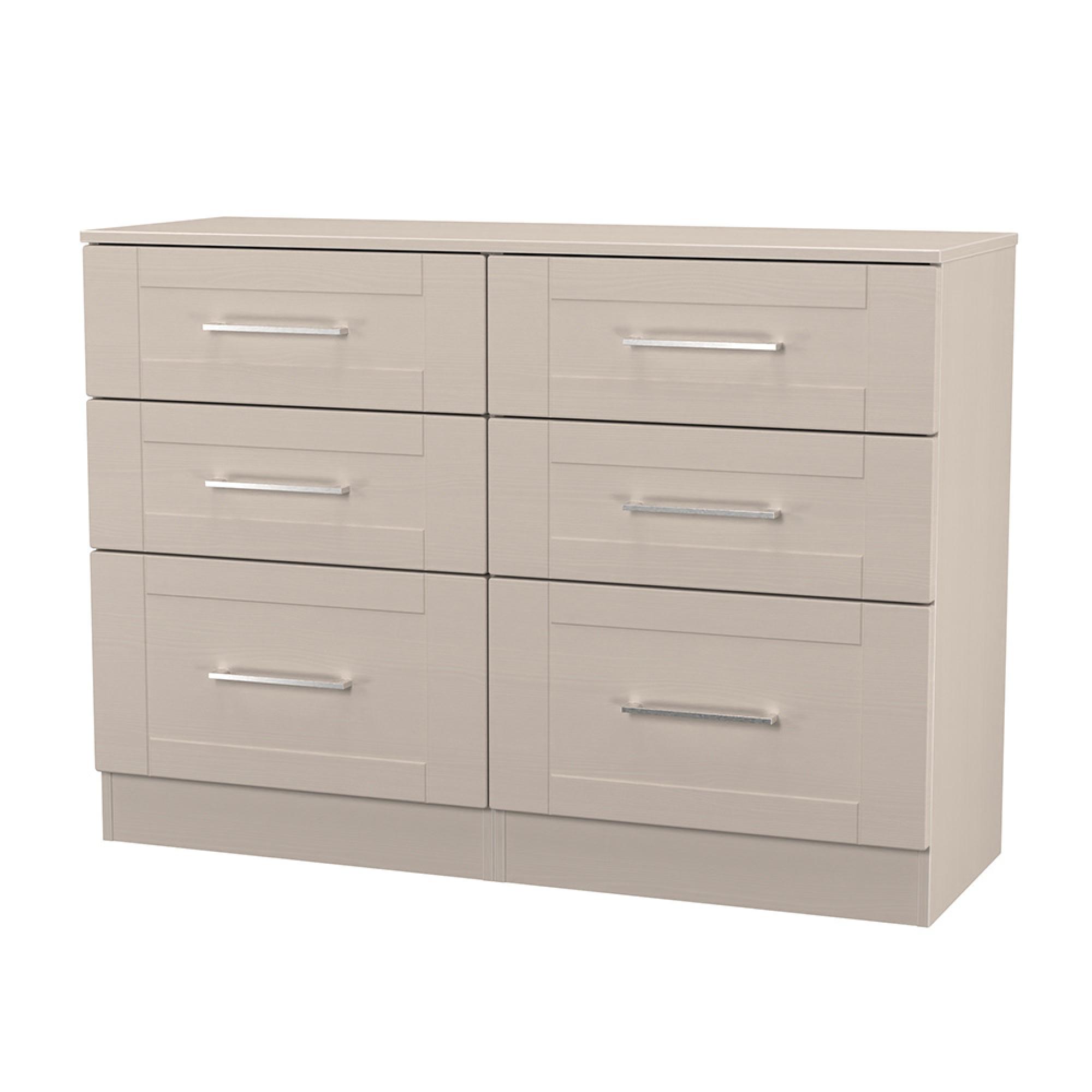 York Chest - 6 Drawer - Midi - Cashmere