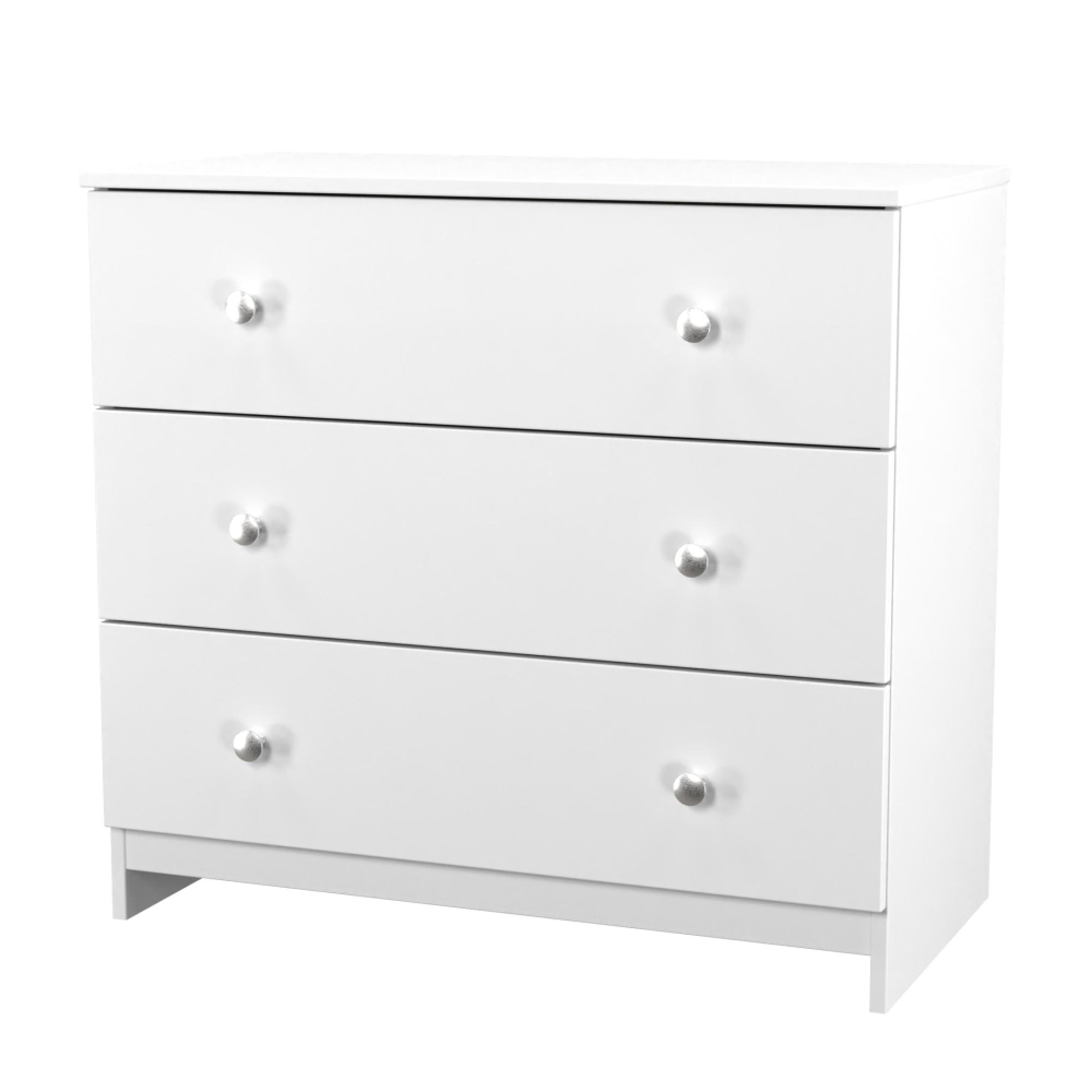 Yarmouth Chest - 3 Drawer - White Matt