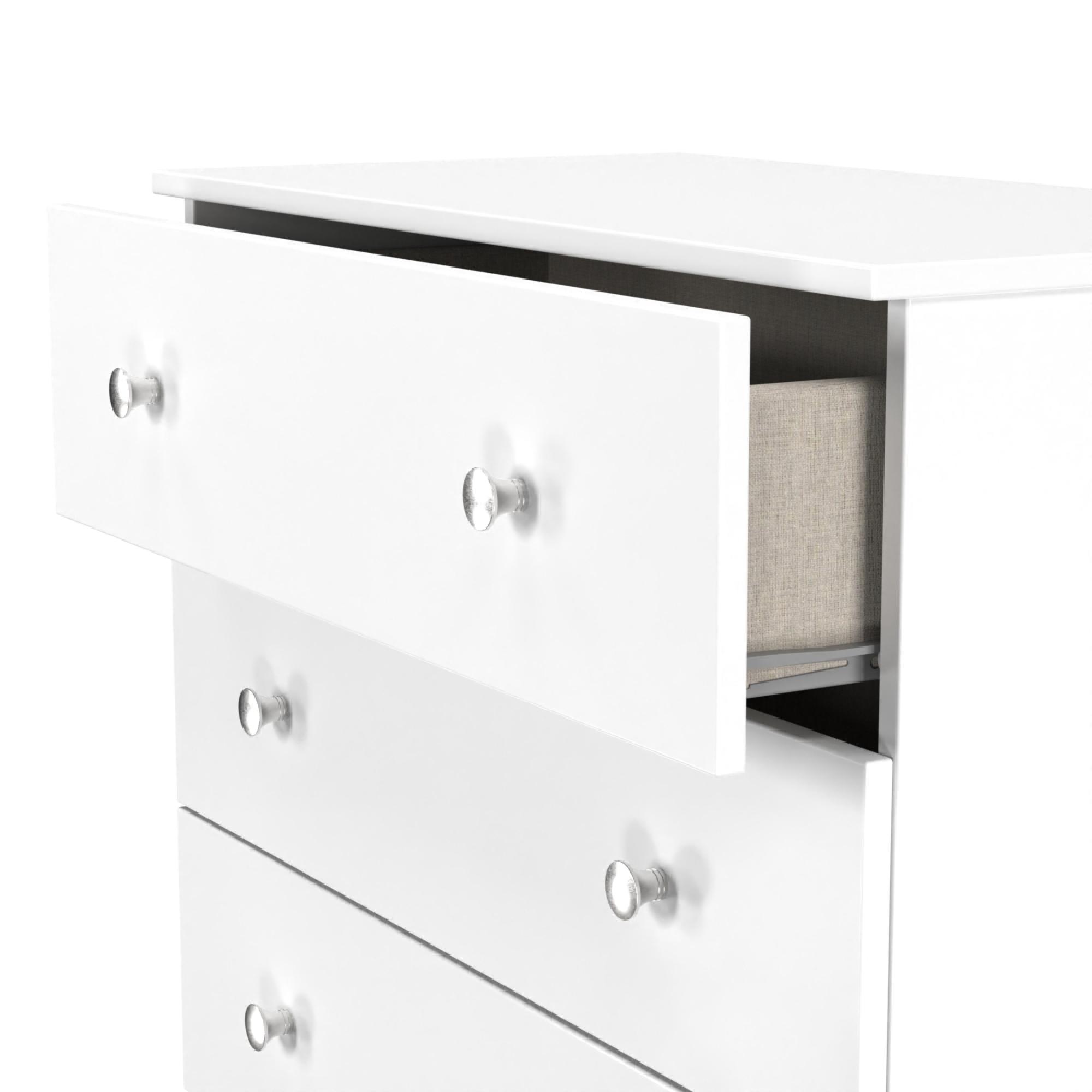 Yarmouth Chest - 4 Drawer - White Matt