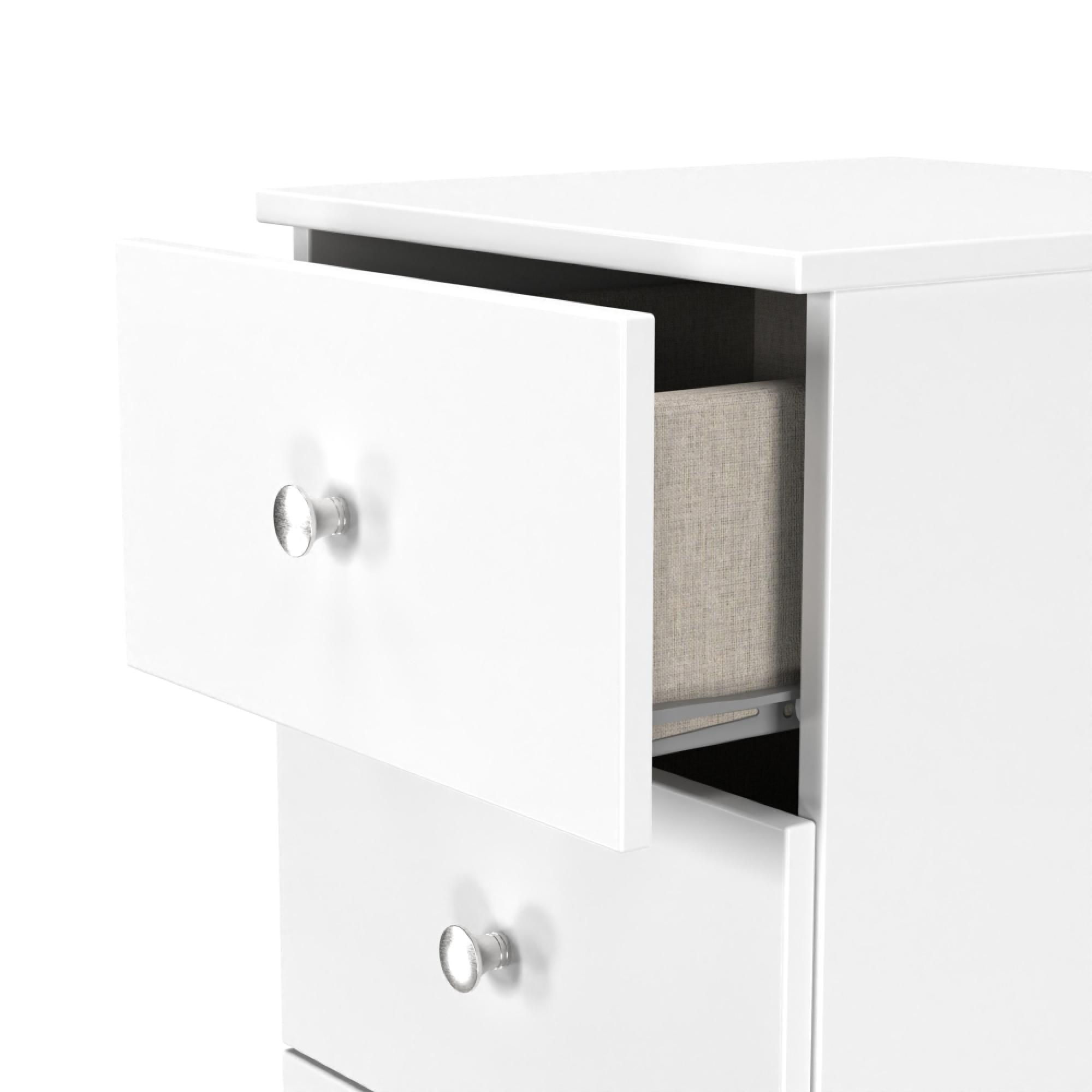 Yarmouth Chest - 5 Drawer - Narrow - White Matt