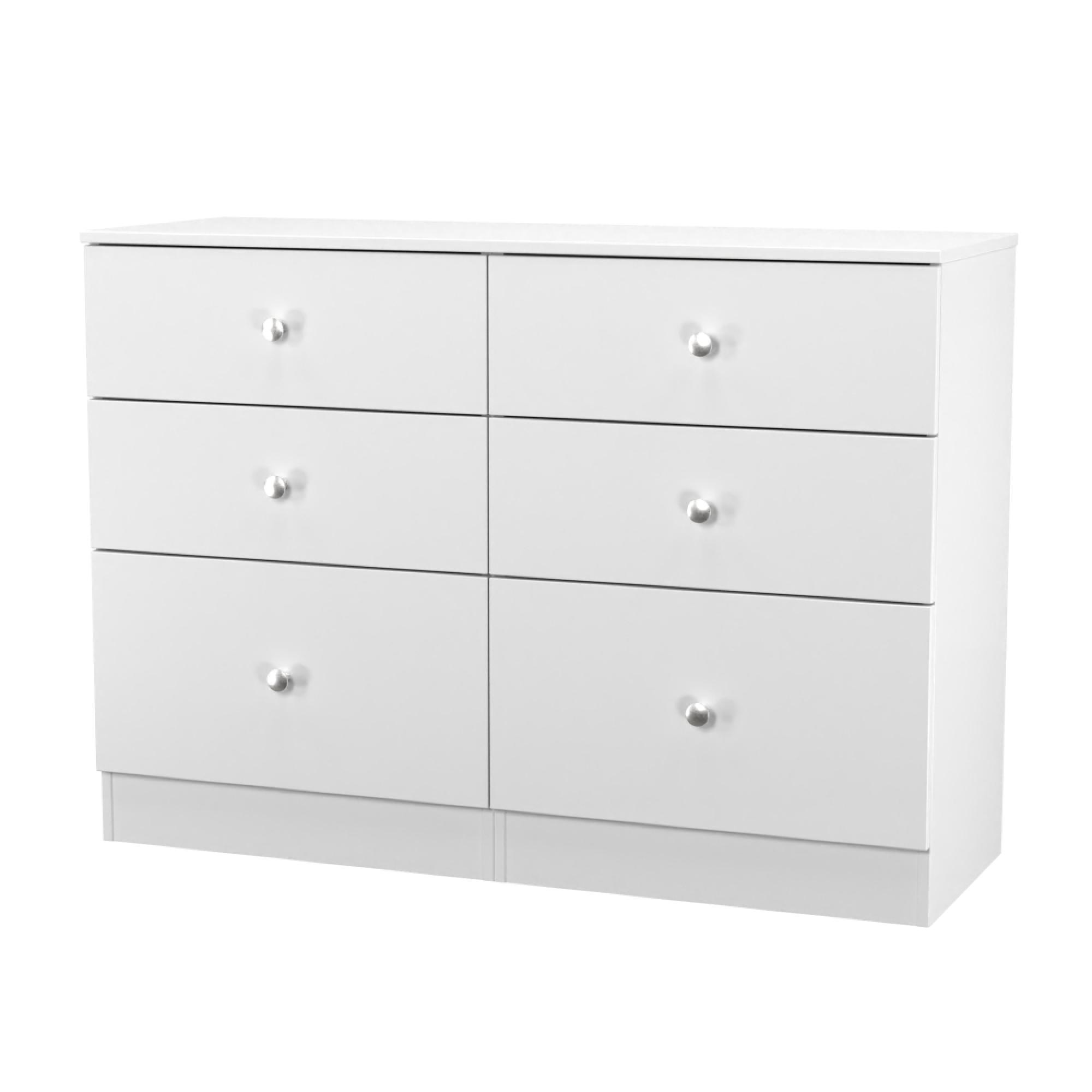 Yarmouth Chest - 6 Drawer - Midi - White Matt