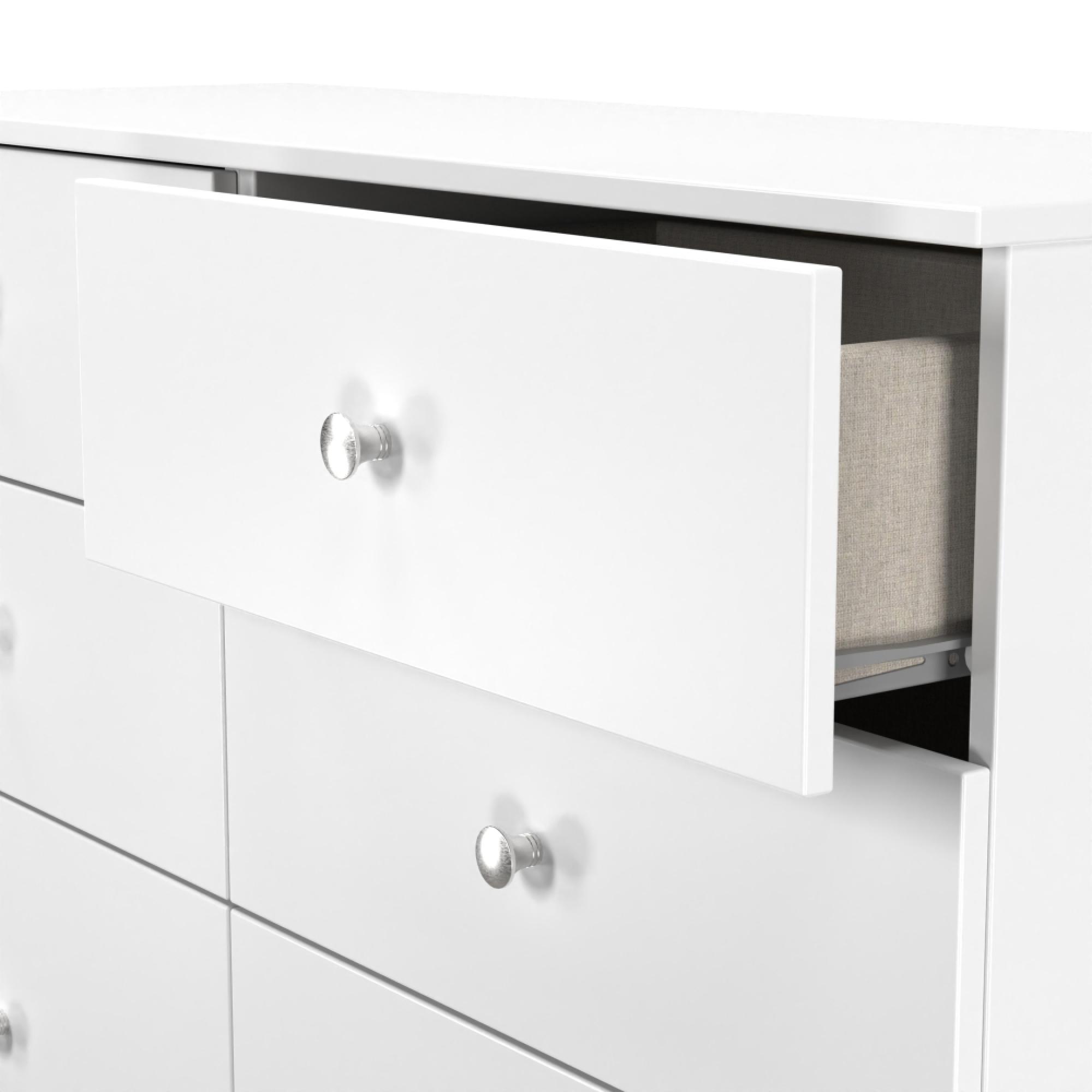 Yarmouth Chest - 6 Drawer - Midi - White Matt
