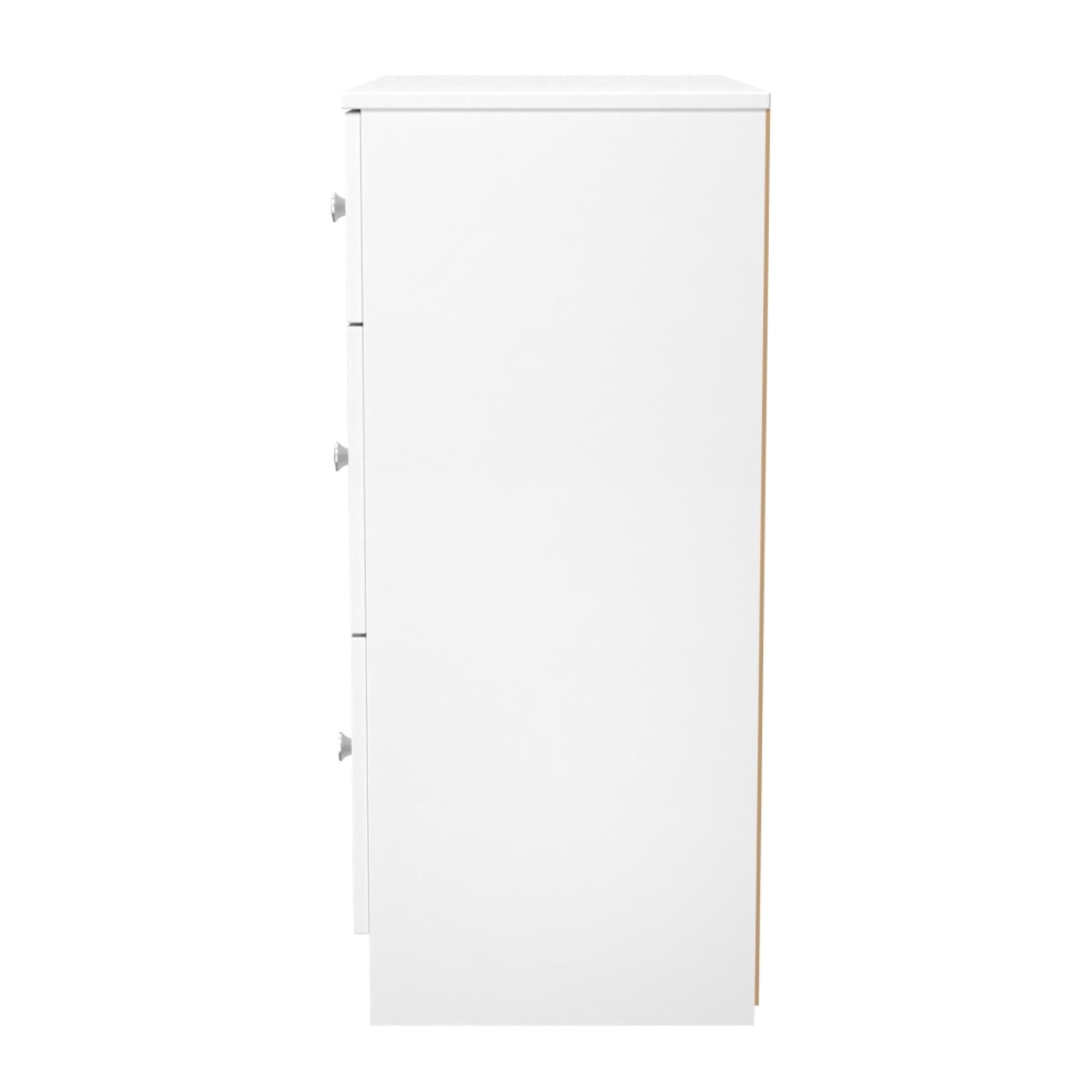 Yarmouth Chest - Deep - 3 Drawer - White Matt