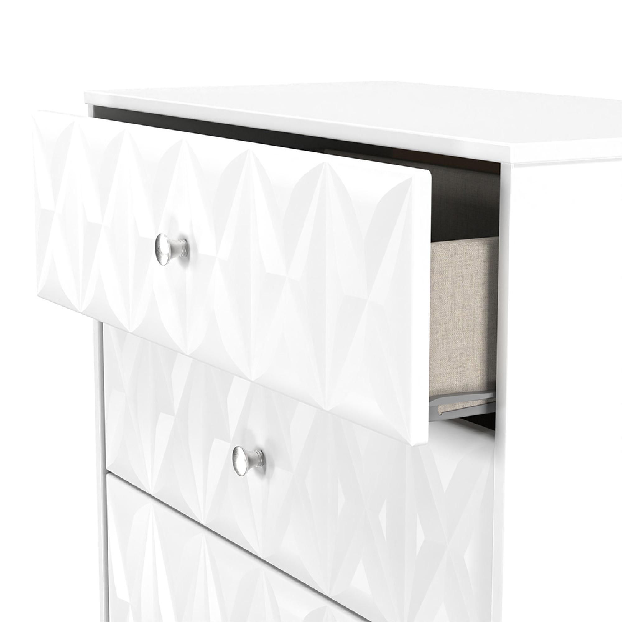 San Jose Chest - Deep - 4 Drawer - White