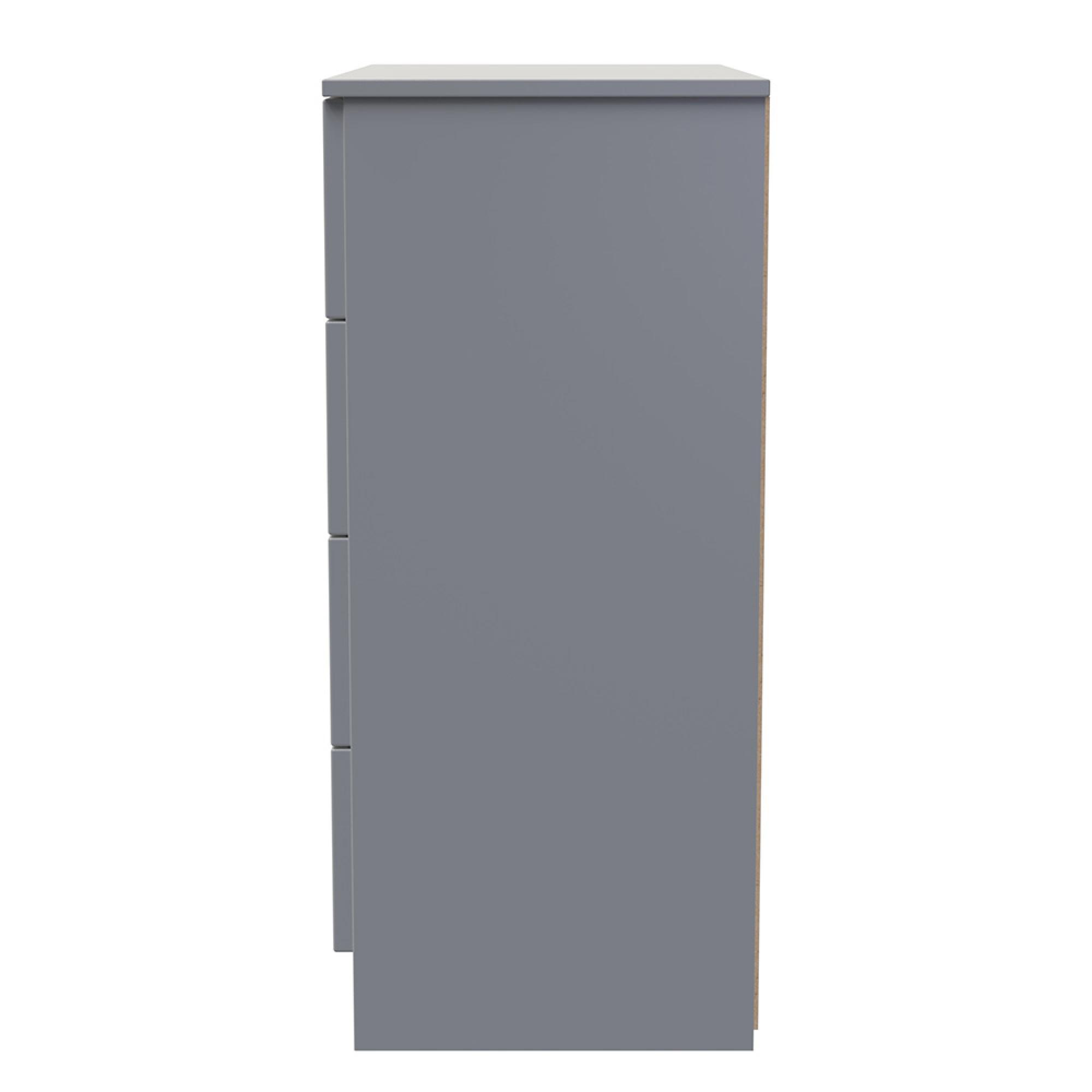 Milan Chest - 4 Drawer - Grey