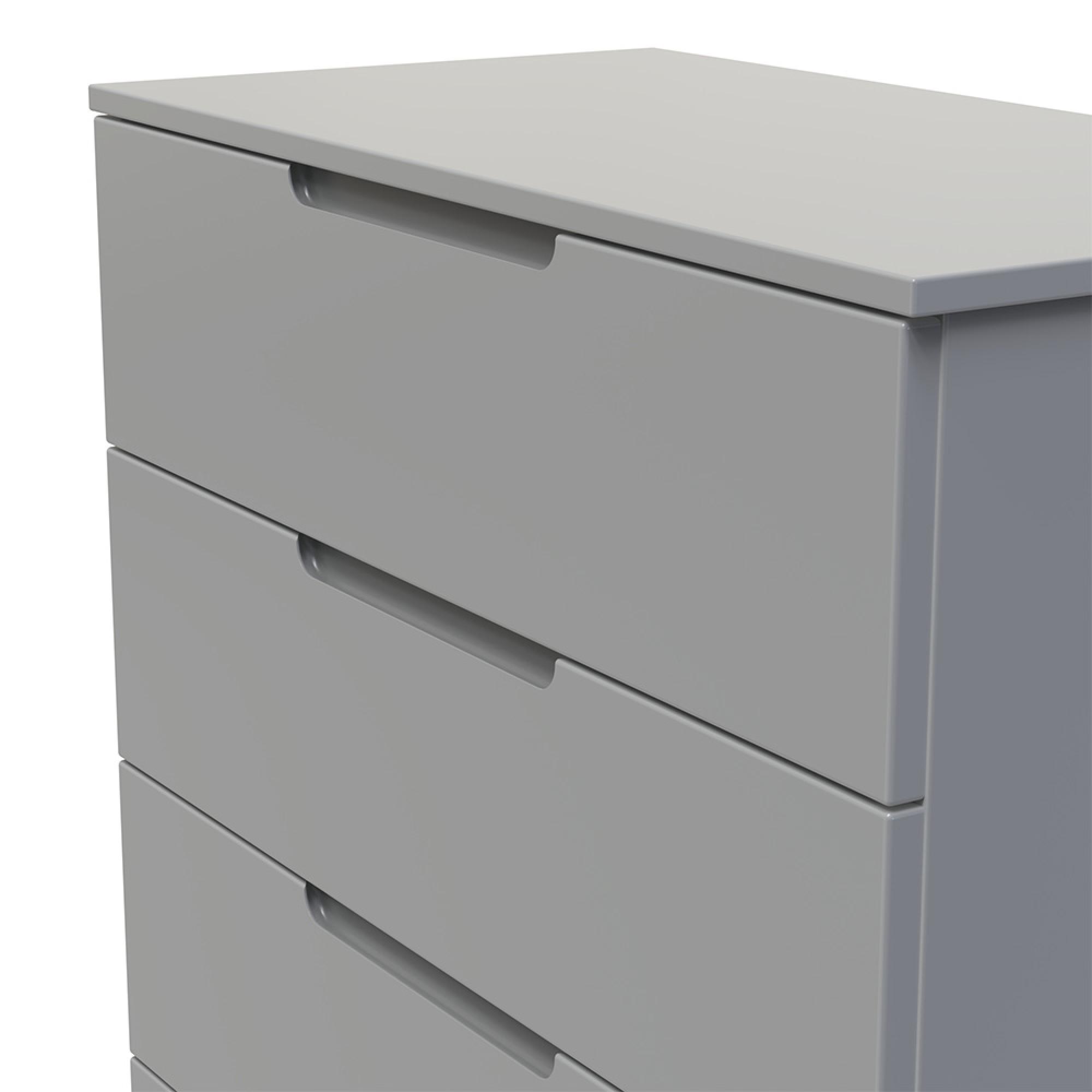 Milan Chest - 4 Drawer - Grey