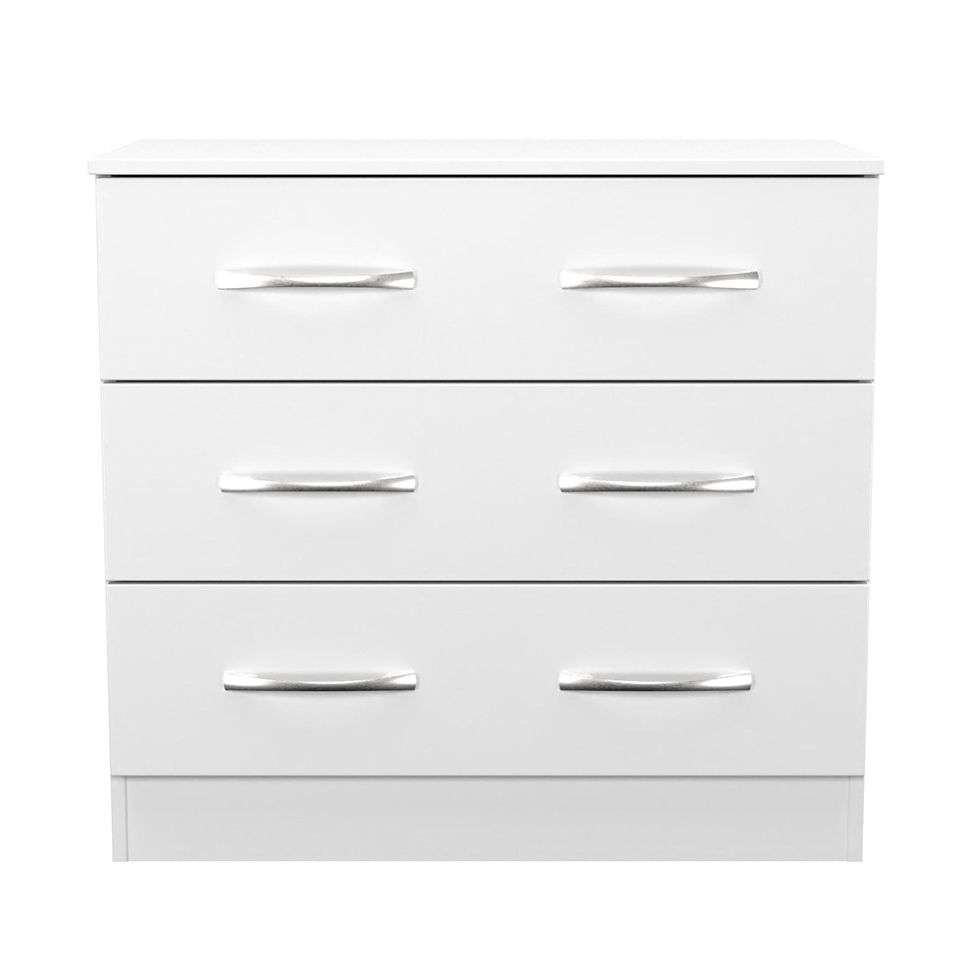 Avon Chest - 3 Drawer - Small - White