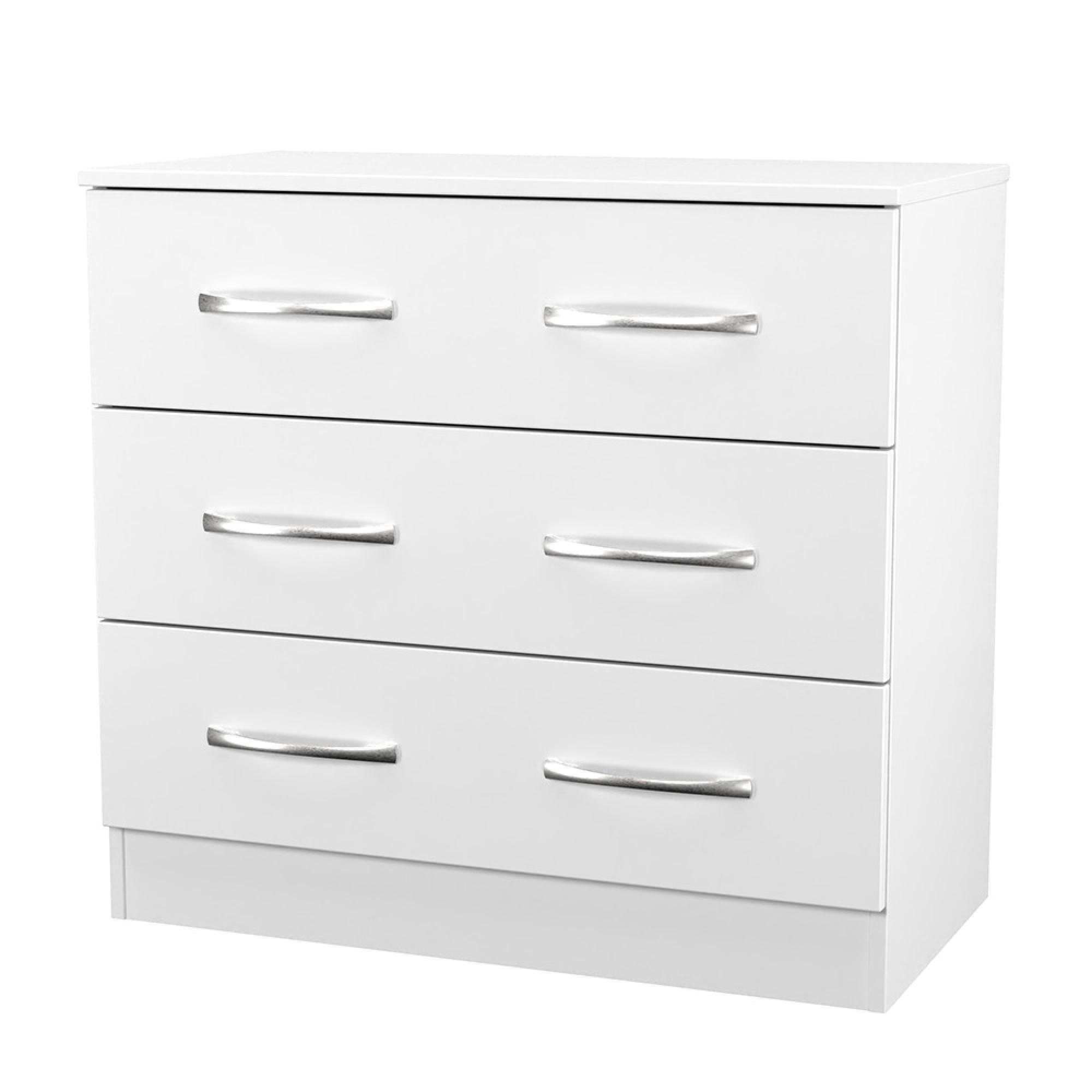 Avon Chest - 3 Drawer - Small - White