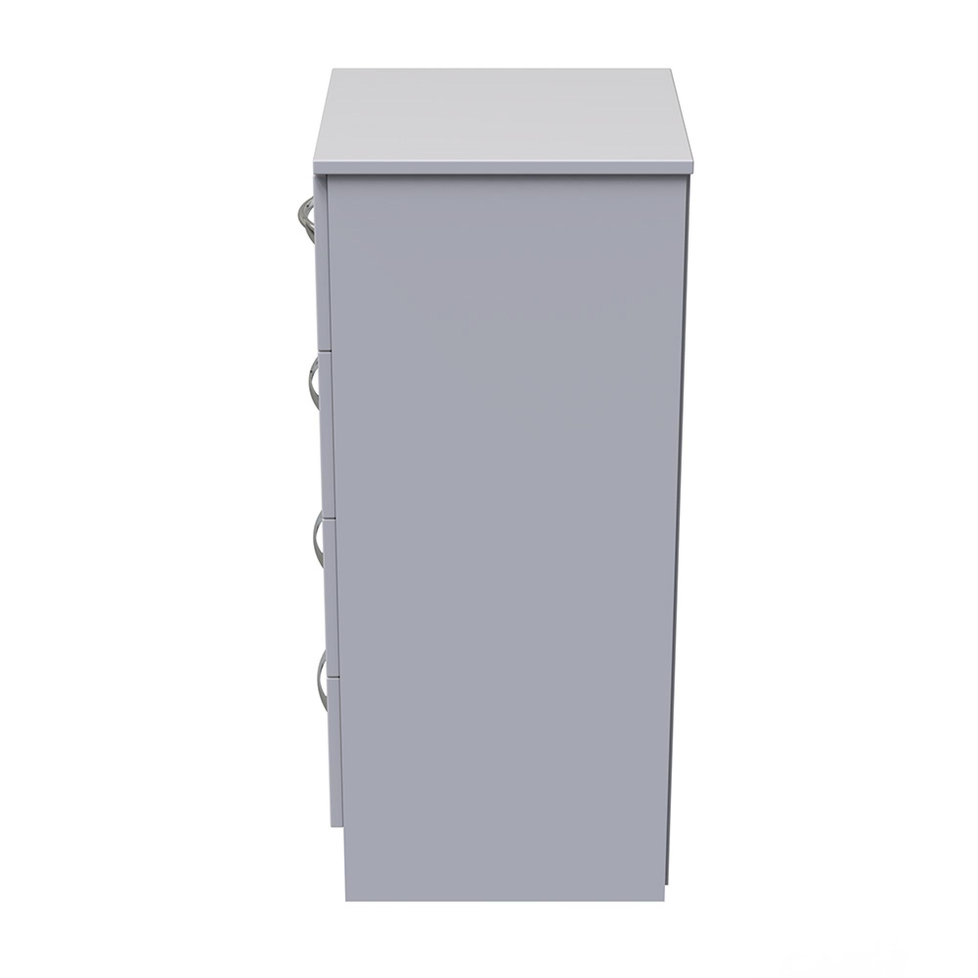 Avon Chest - 4 Drawer - Narrow - White
