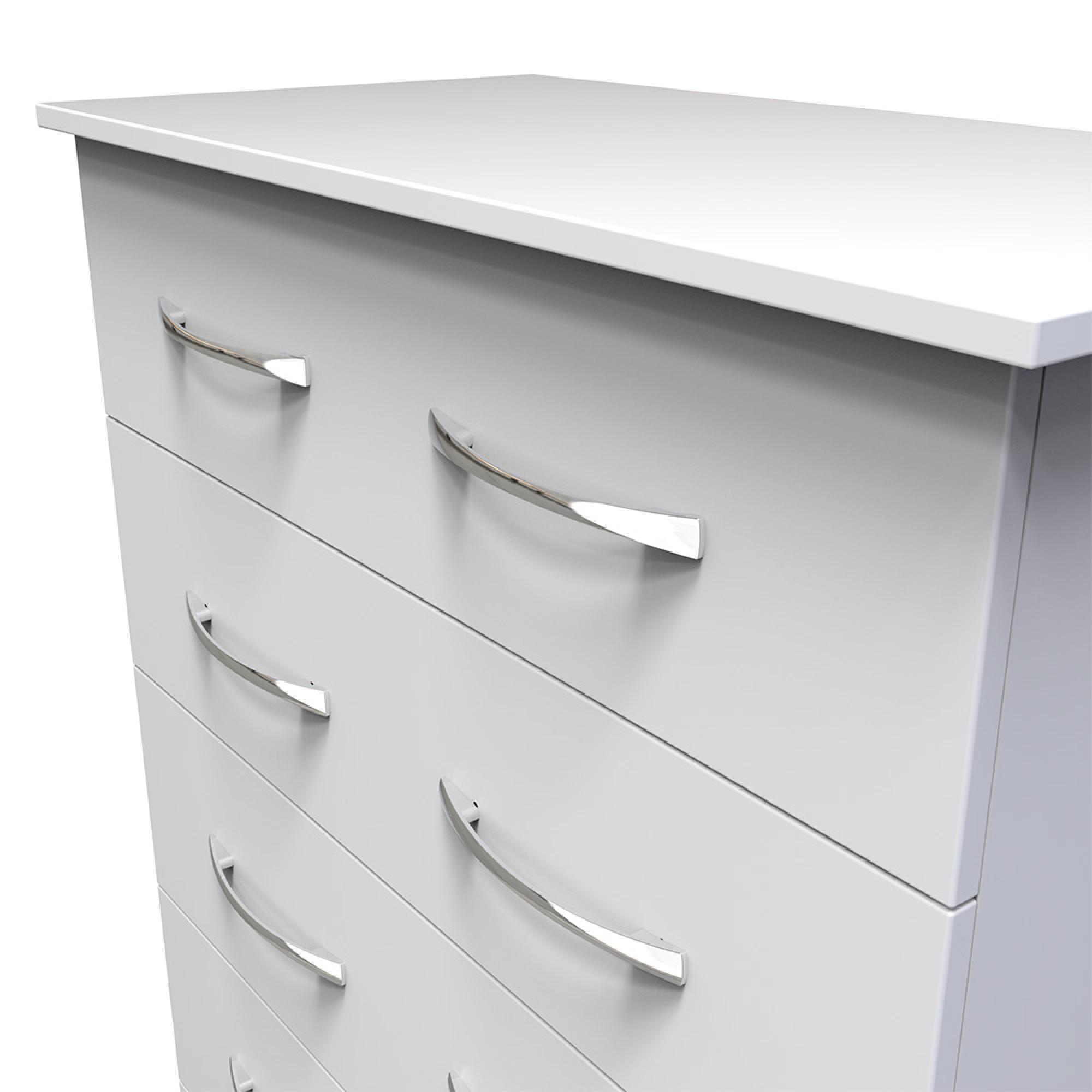 Avon Chest - 5 Drawer - White