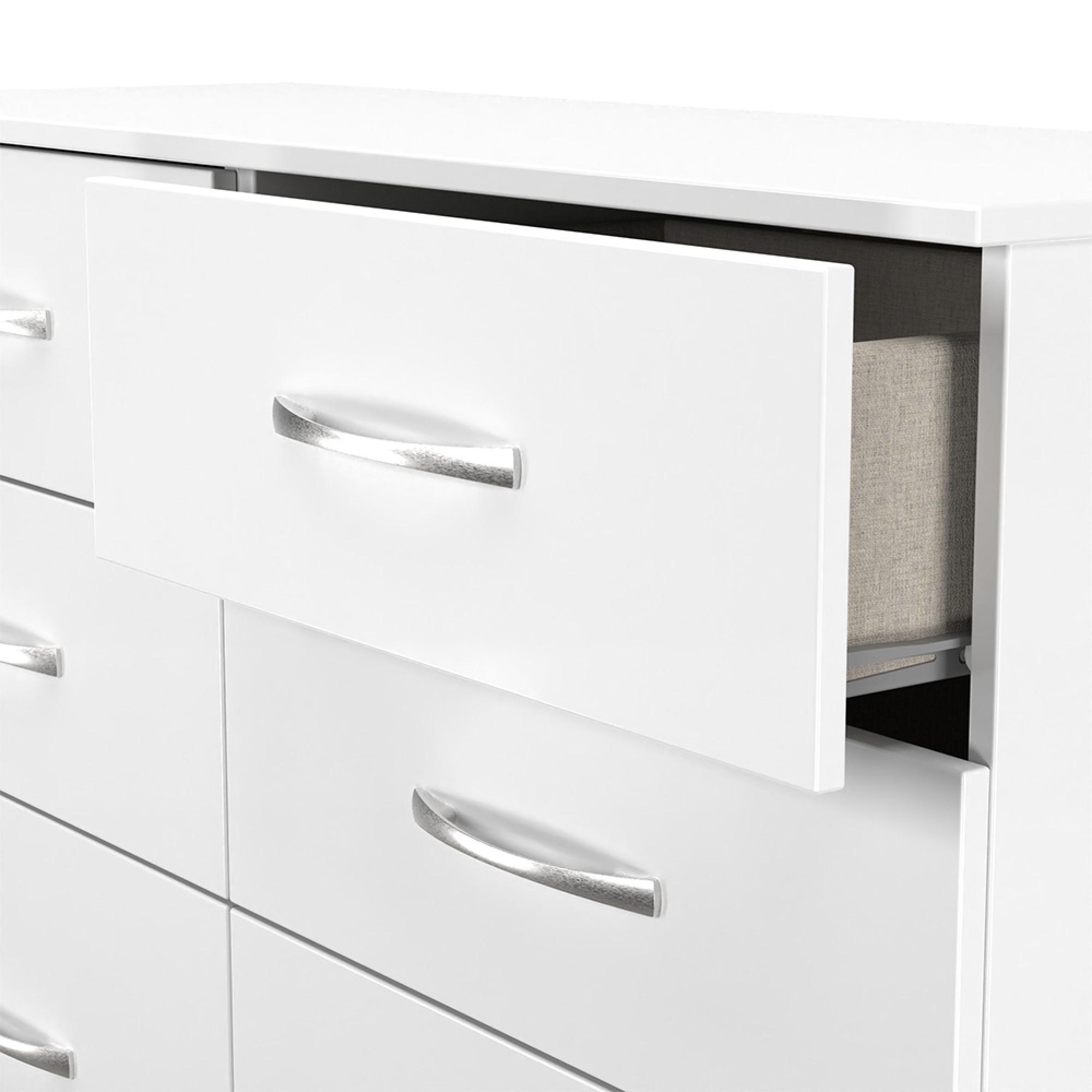 Avon Chest - 6 Drawer - Midi - White