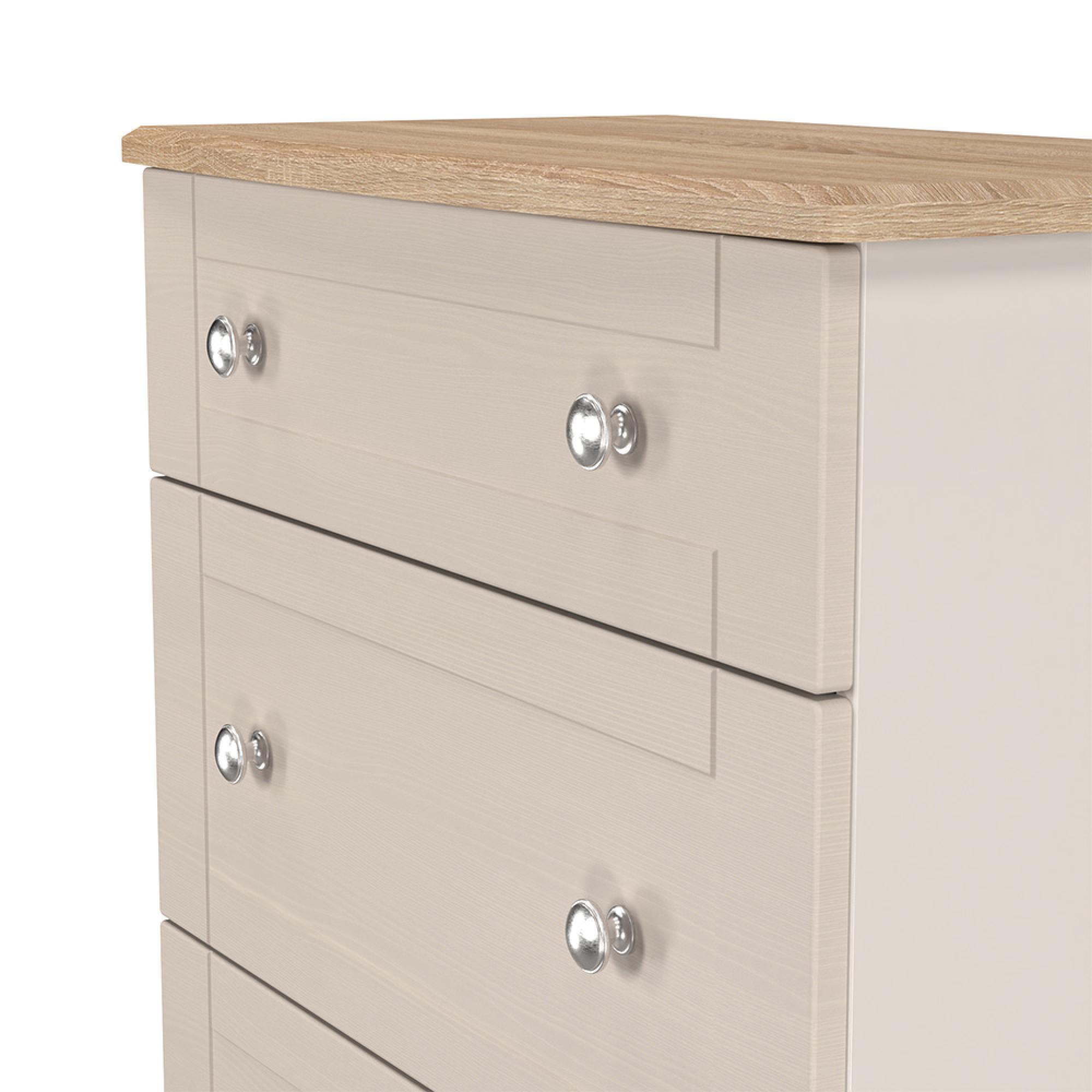 Sussex Deep Chest - 3 Drawer - Cashmere and Oak
