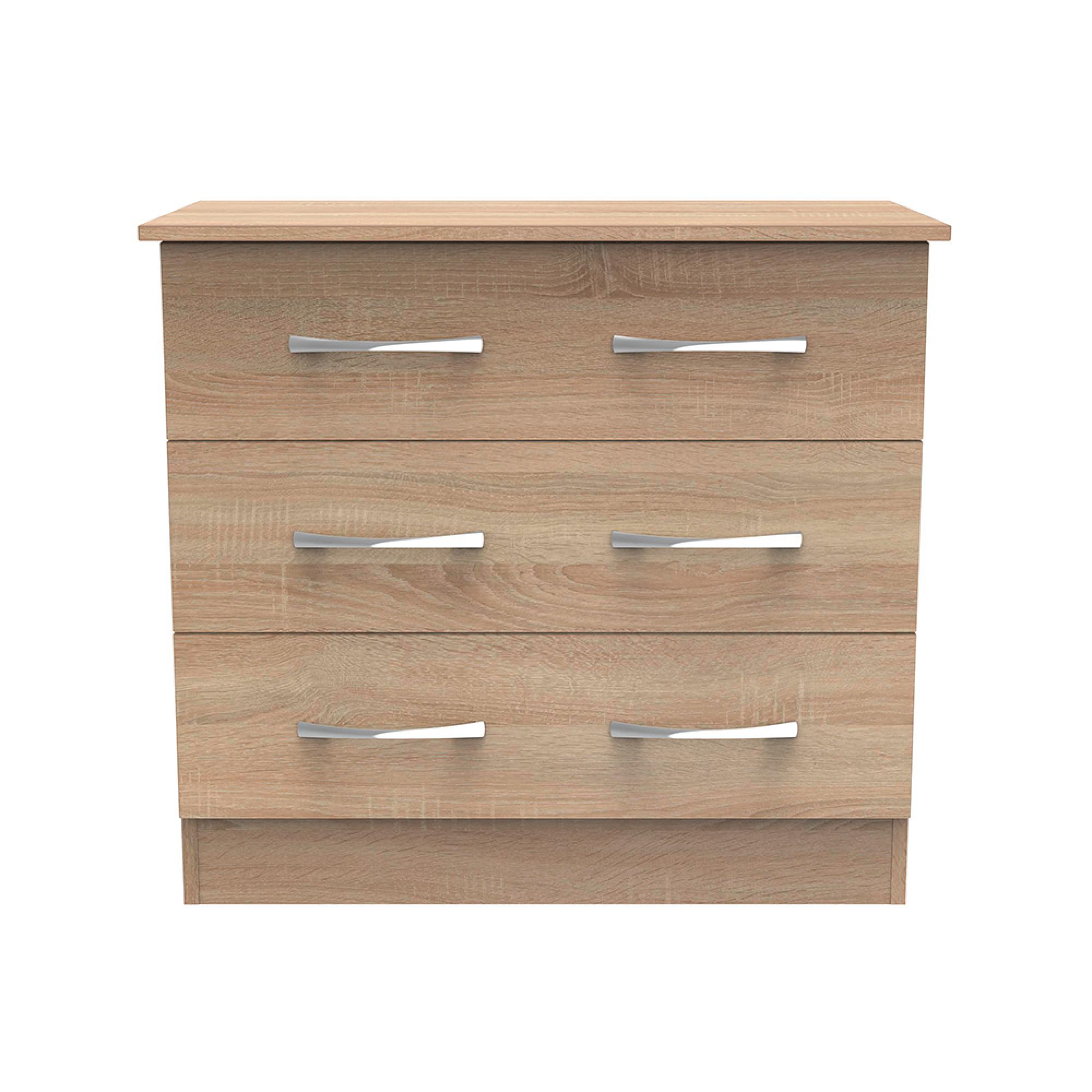 Avon Chest - 3 Drawer - Small - Oak