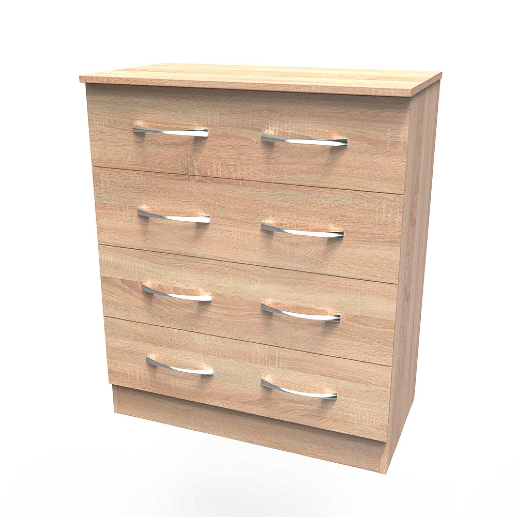 Avon Chest - 4 Drawer - Oak