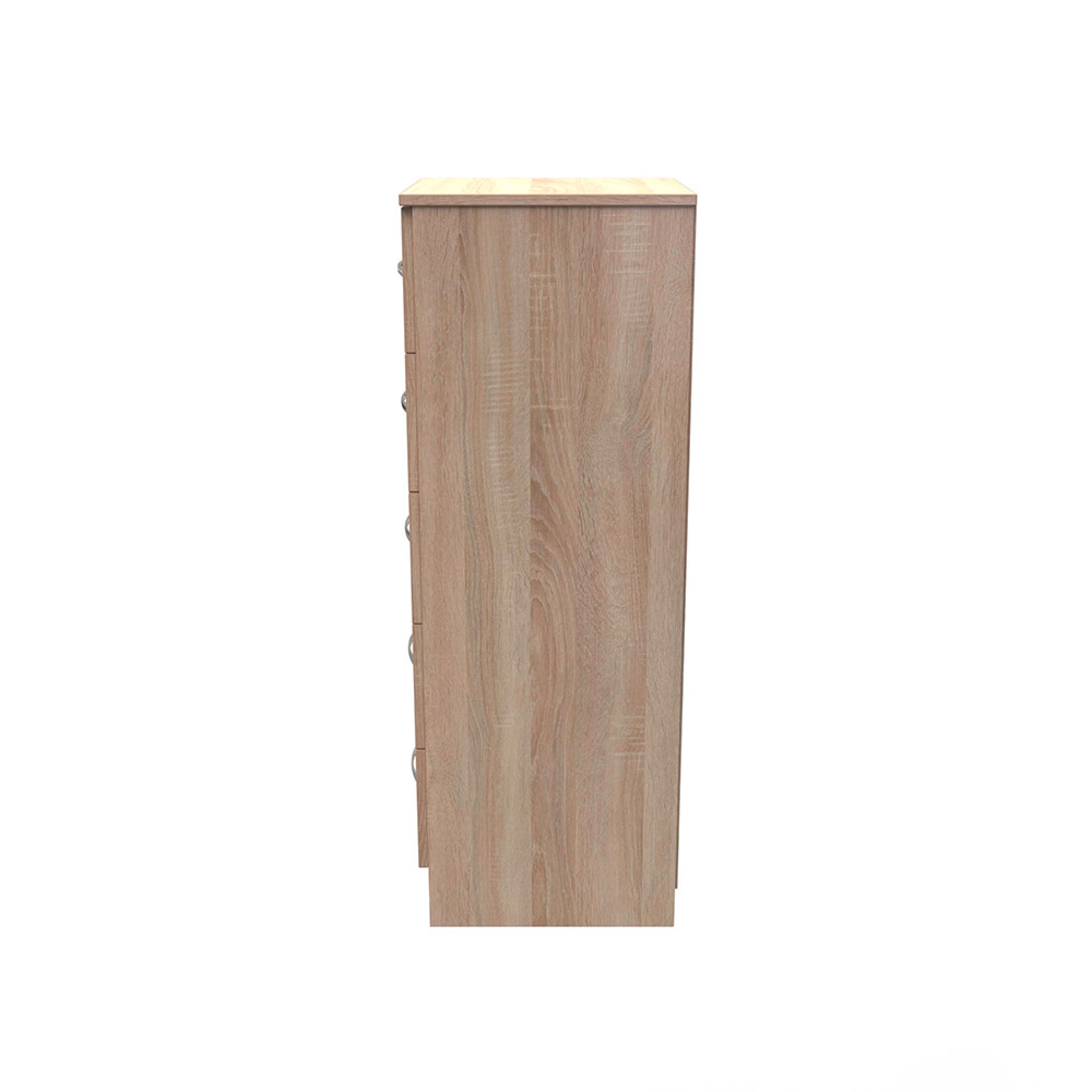 Avon Chest - 5 Drawer - Narrow - Oak