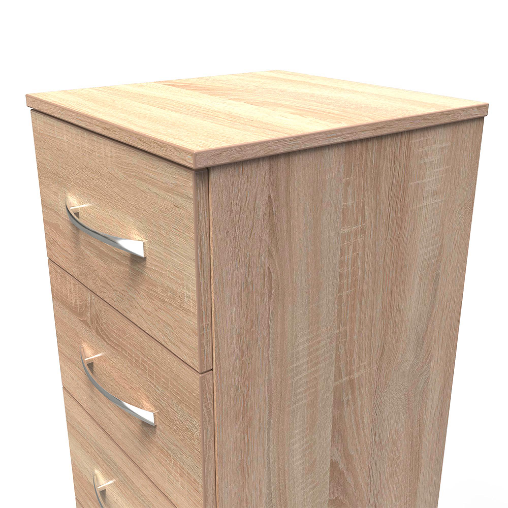 Avon Chest - 5 Drawer - Narrow - Oak