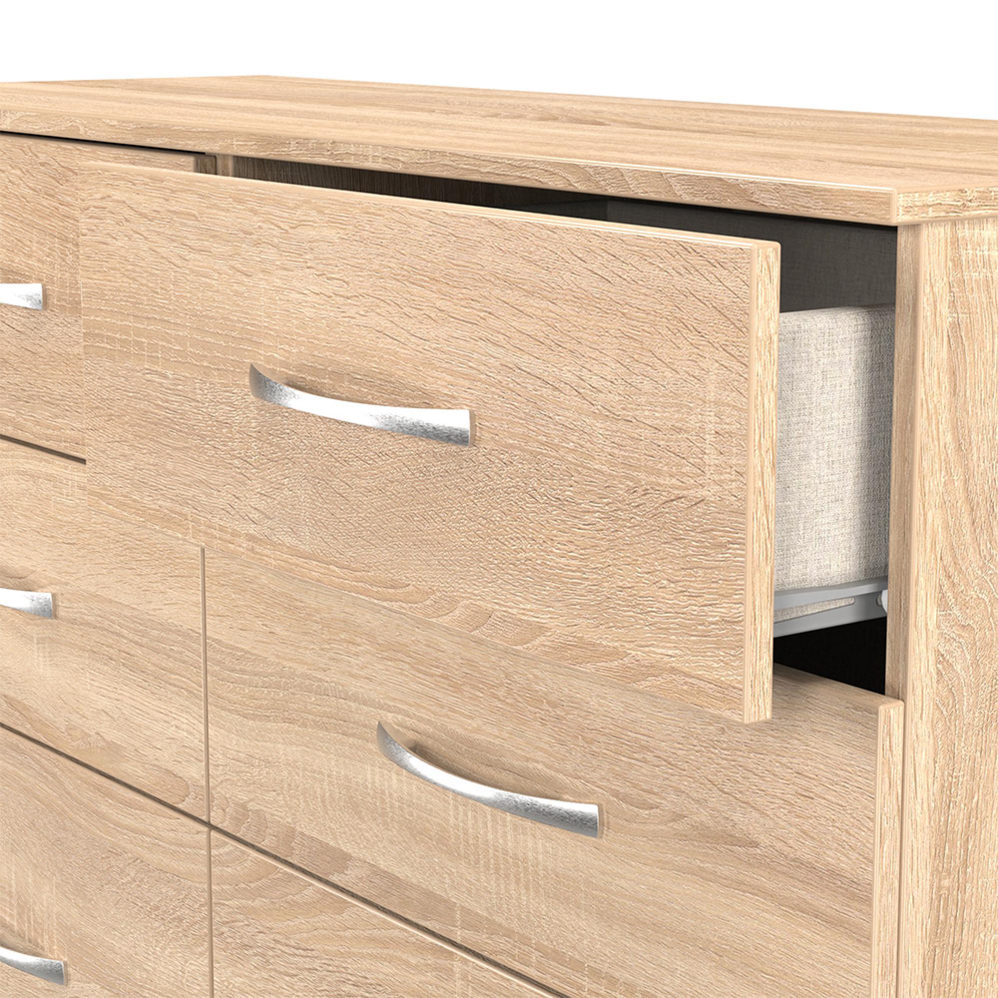 Avon Chest - 6 Drawer - Midi - Oak