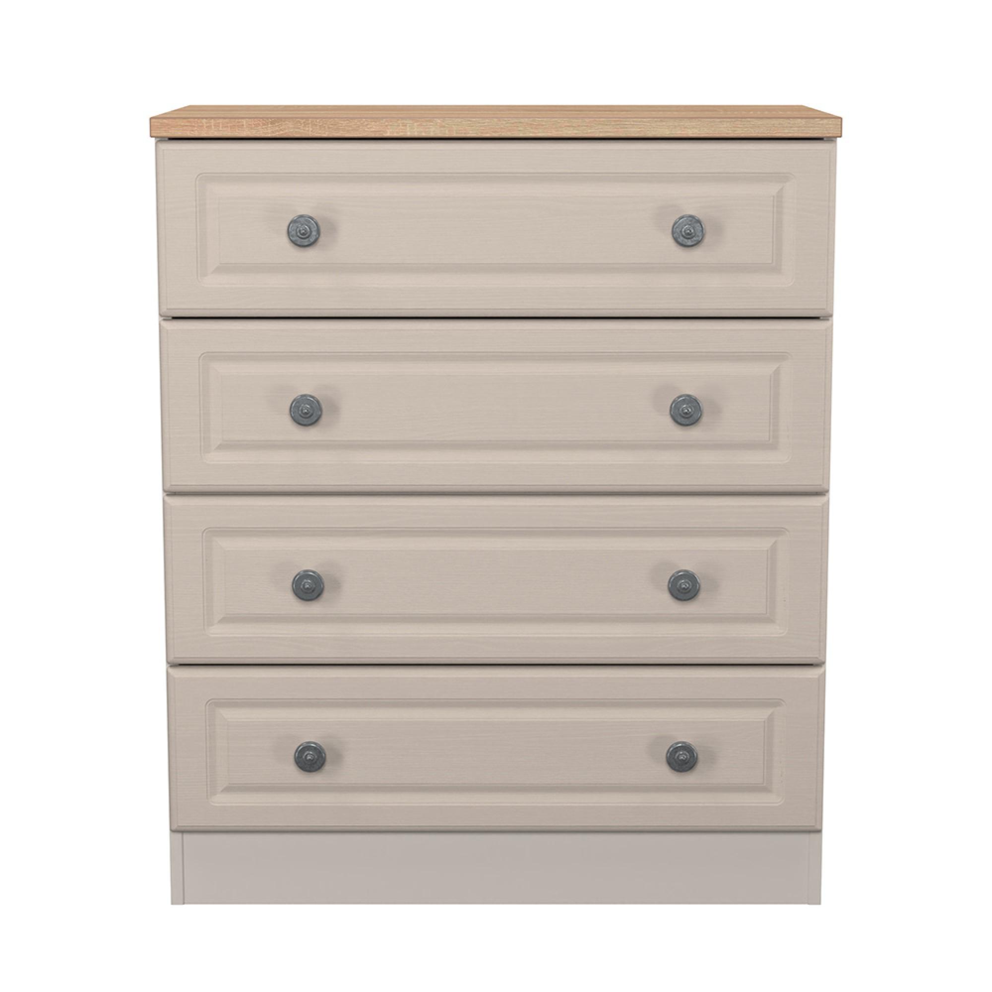 Norfolk Chest - 4 Drawer - Cashmere and Oak