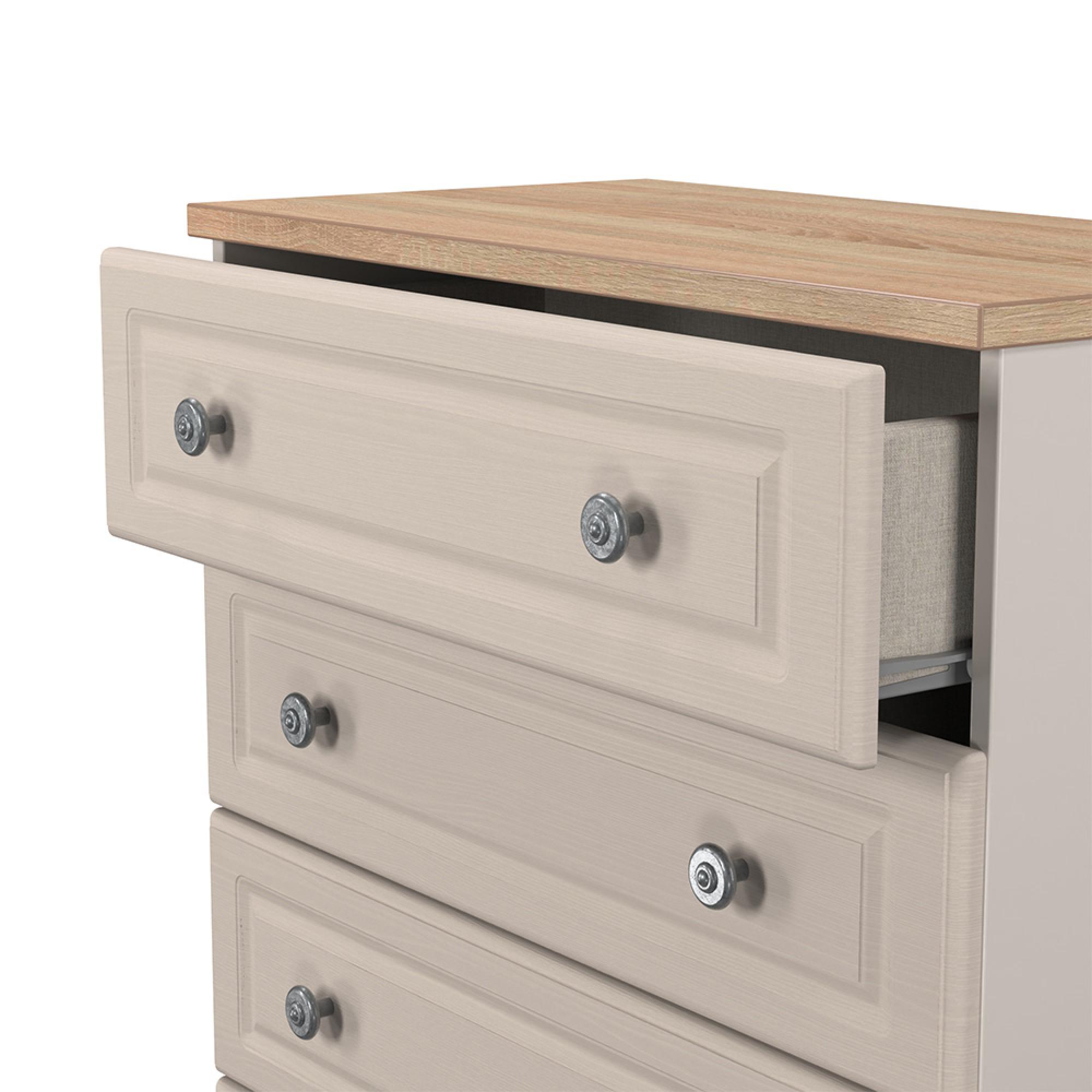 Norfolk Chest - 4 Drawer - Cashmere and Oak