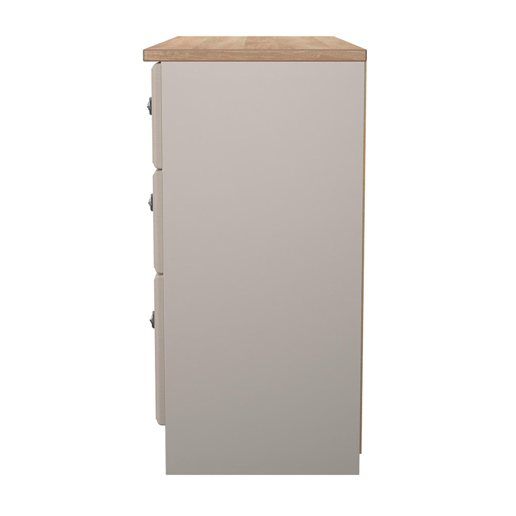 Norfolk Chest - Midi - 6 Drawer - Cashmere and Oak