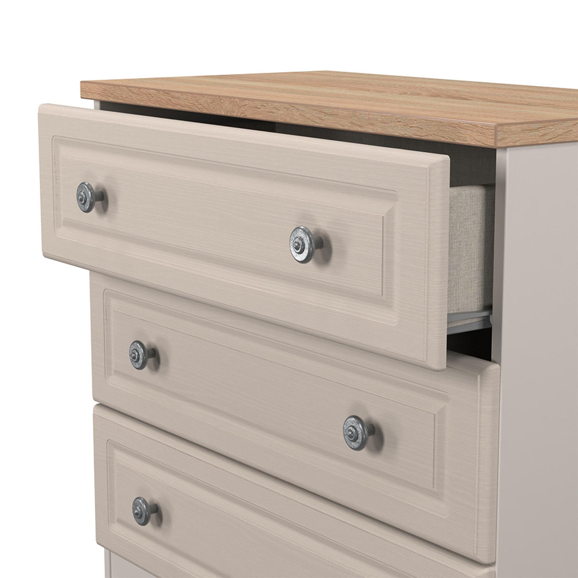 Norfolk Chest - Small - 3 Drawer - Cashmere and Oak