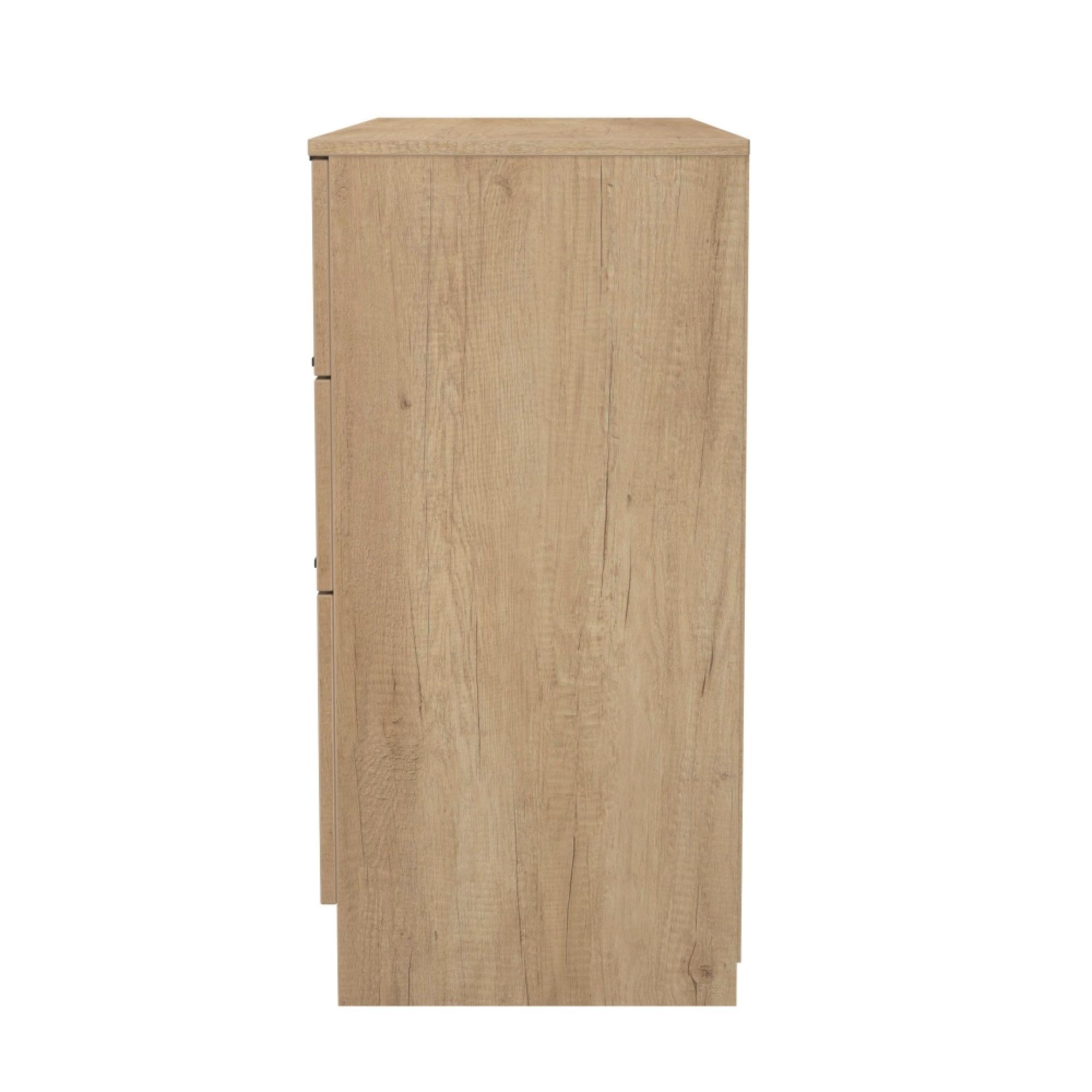 Java Fluted Chest - 6 Drawer - Midi - Natural and Nebraska