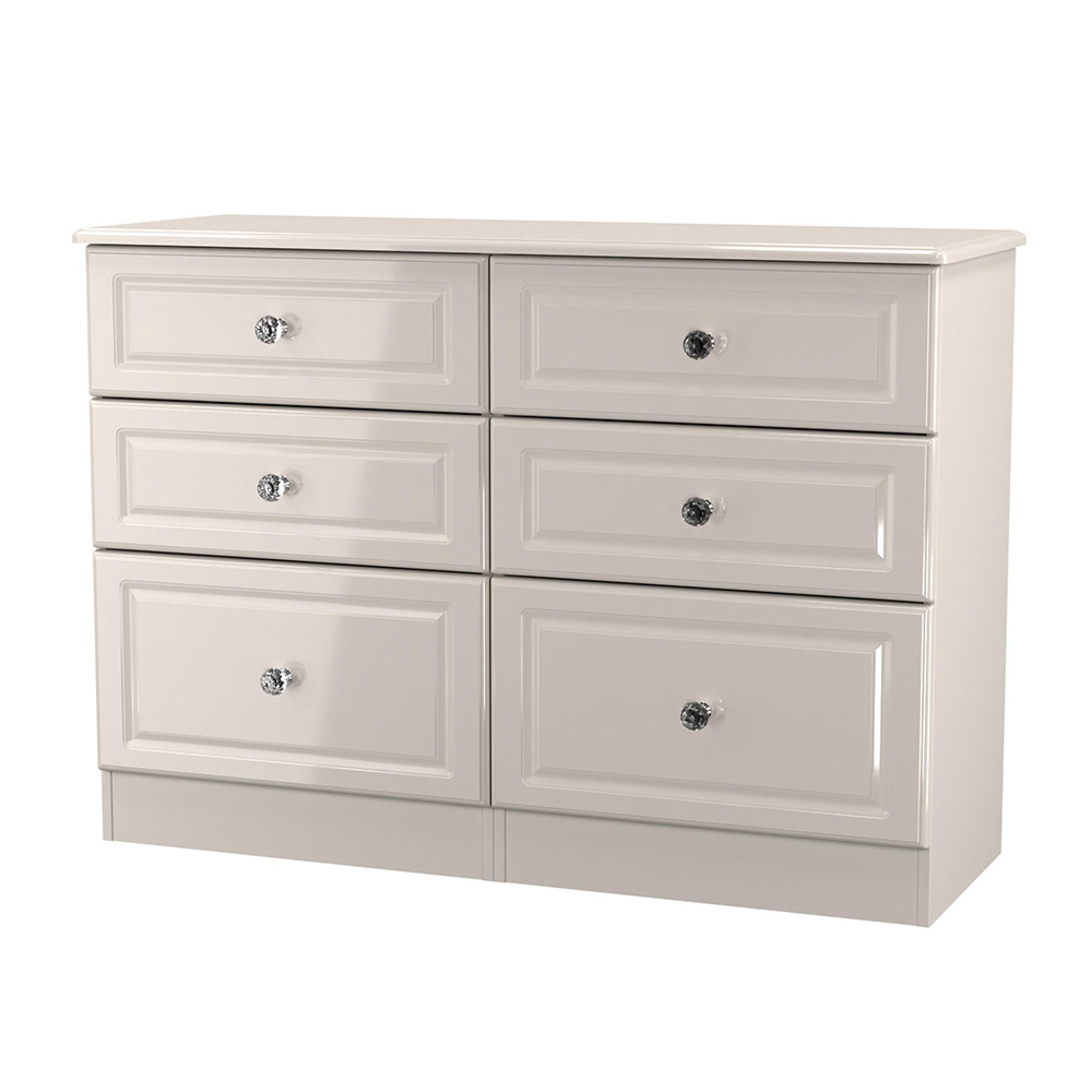 Balmoral Chest - 6 Drawer - Midi - Cashmere