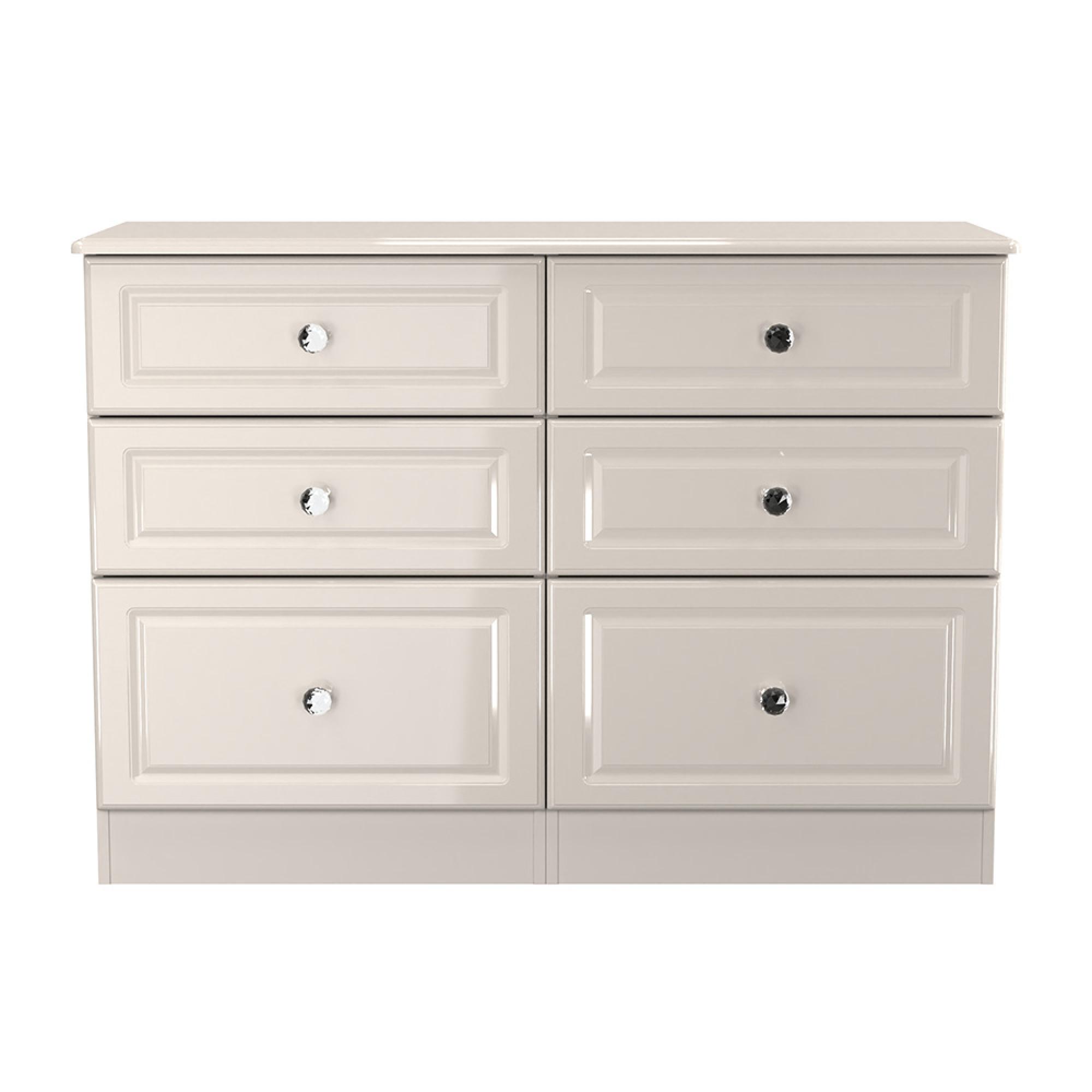 Balmoral Chest - 6 Drawer - Midi - Cashmere
