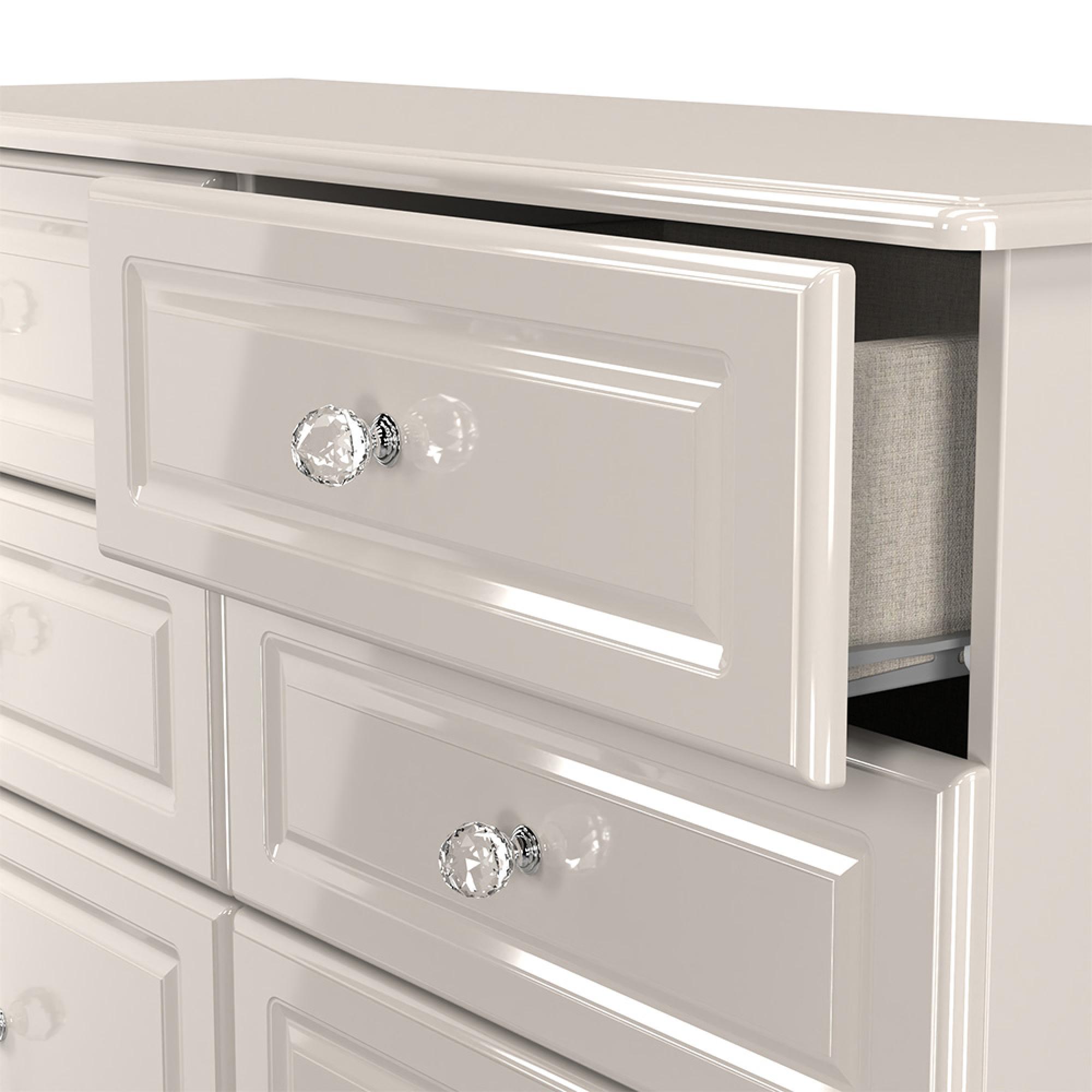 Balmoral Chest - 6 Drawer - Midi - Cashmere