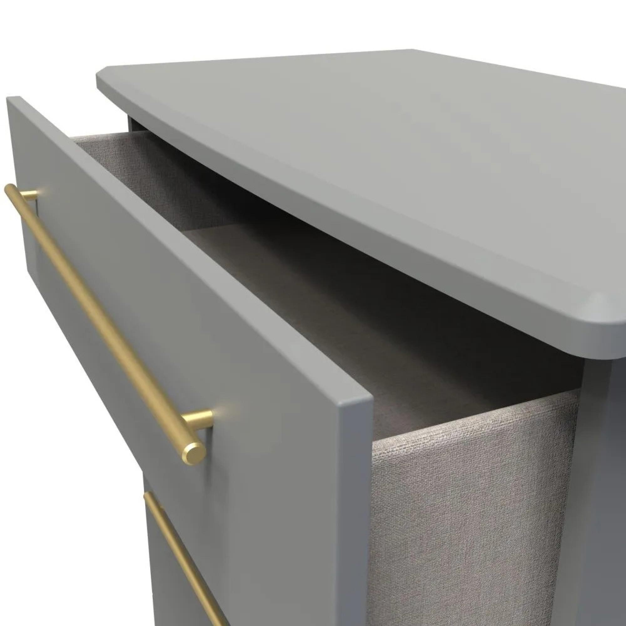 Haworth Chest - 4 Drawer Deep - Grey