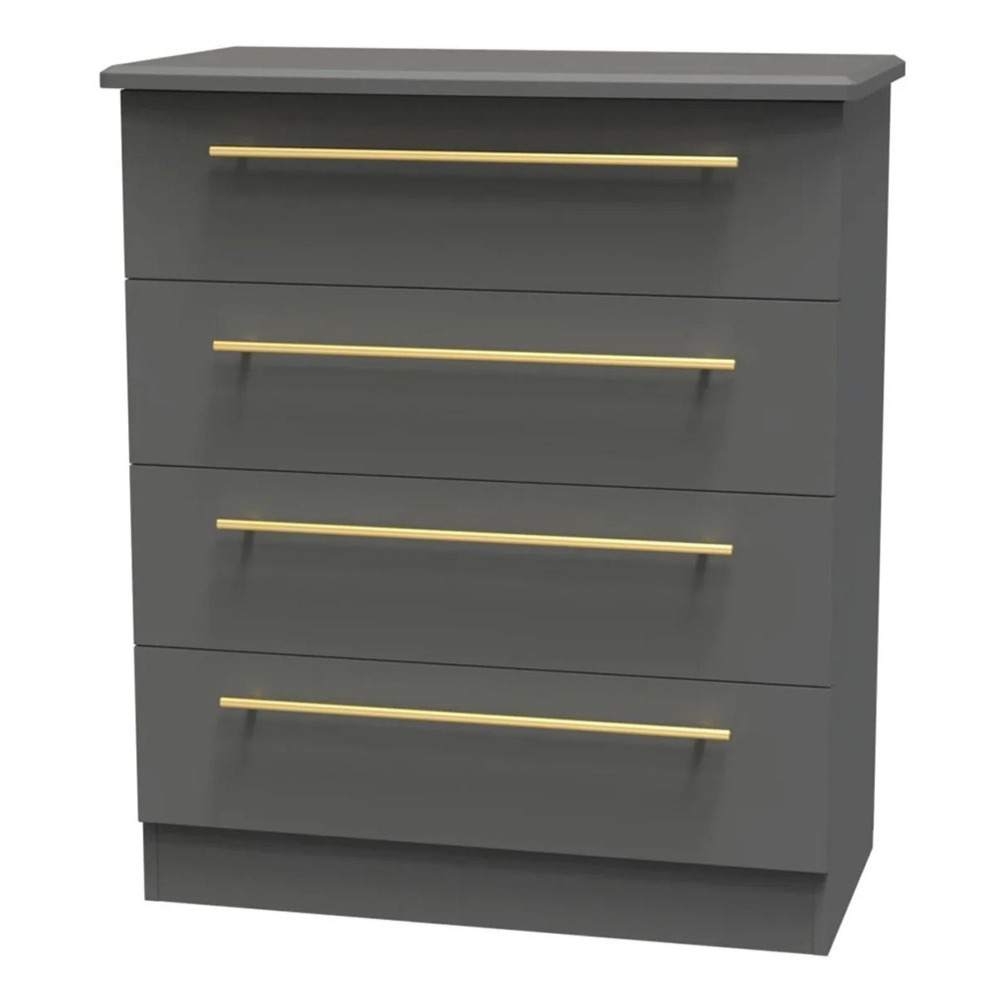 Haworth Chest - 4 Drawer - Grey