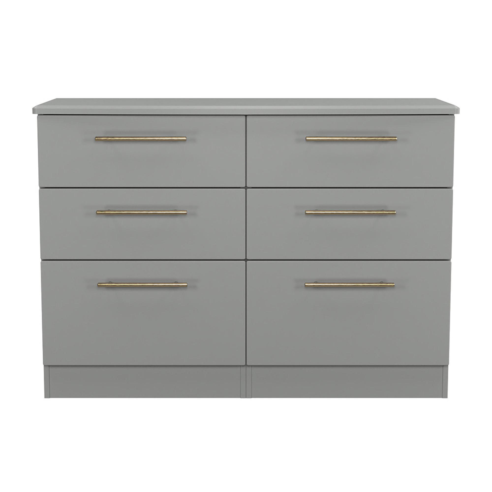 Haworth Chest - 6 Drawer - Midi - Grey