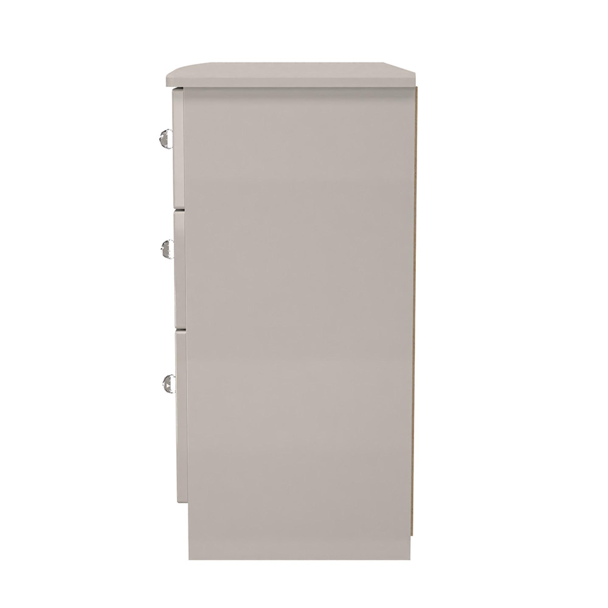 Lumiere Chest - Midi - 6 Drawer - Cashmere Gloss