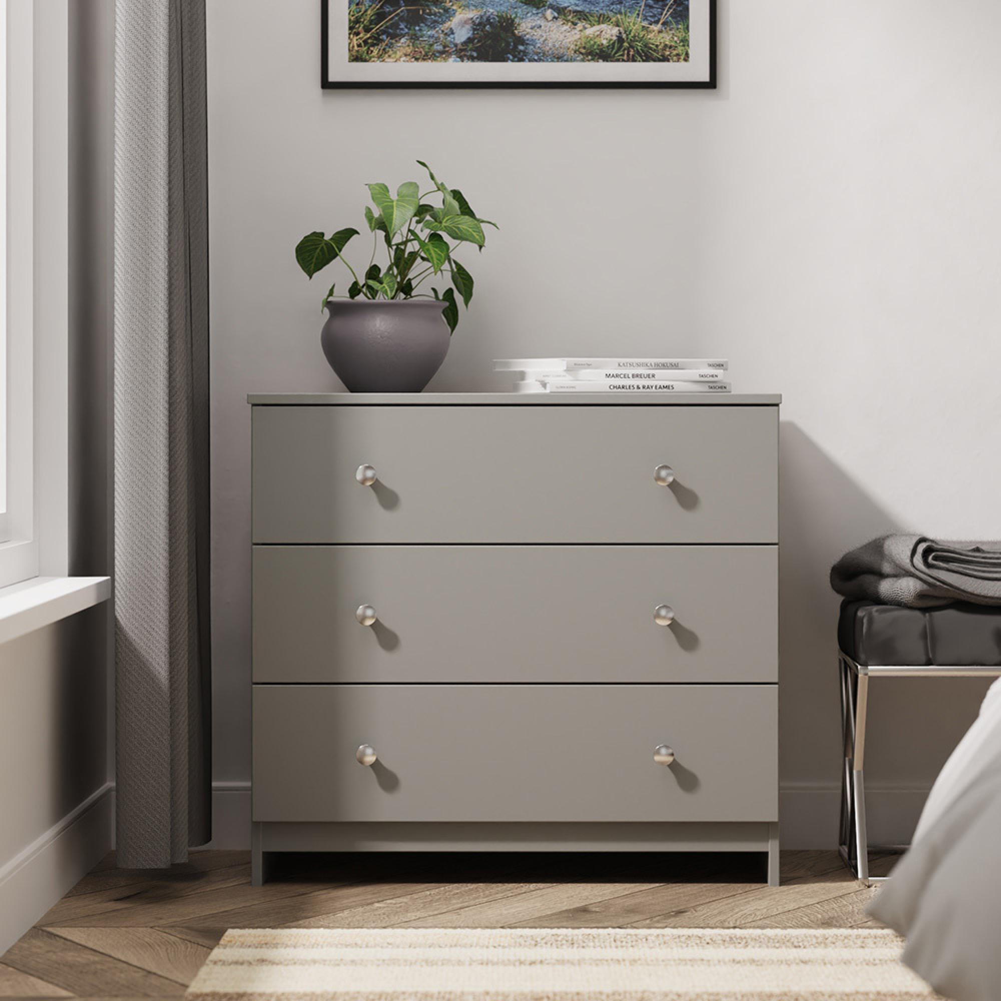 Yarmouth Chest - 3 Drawer - Dusk Grey
