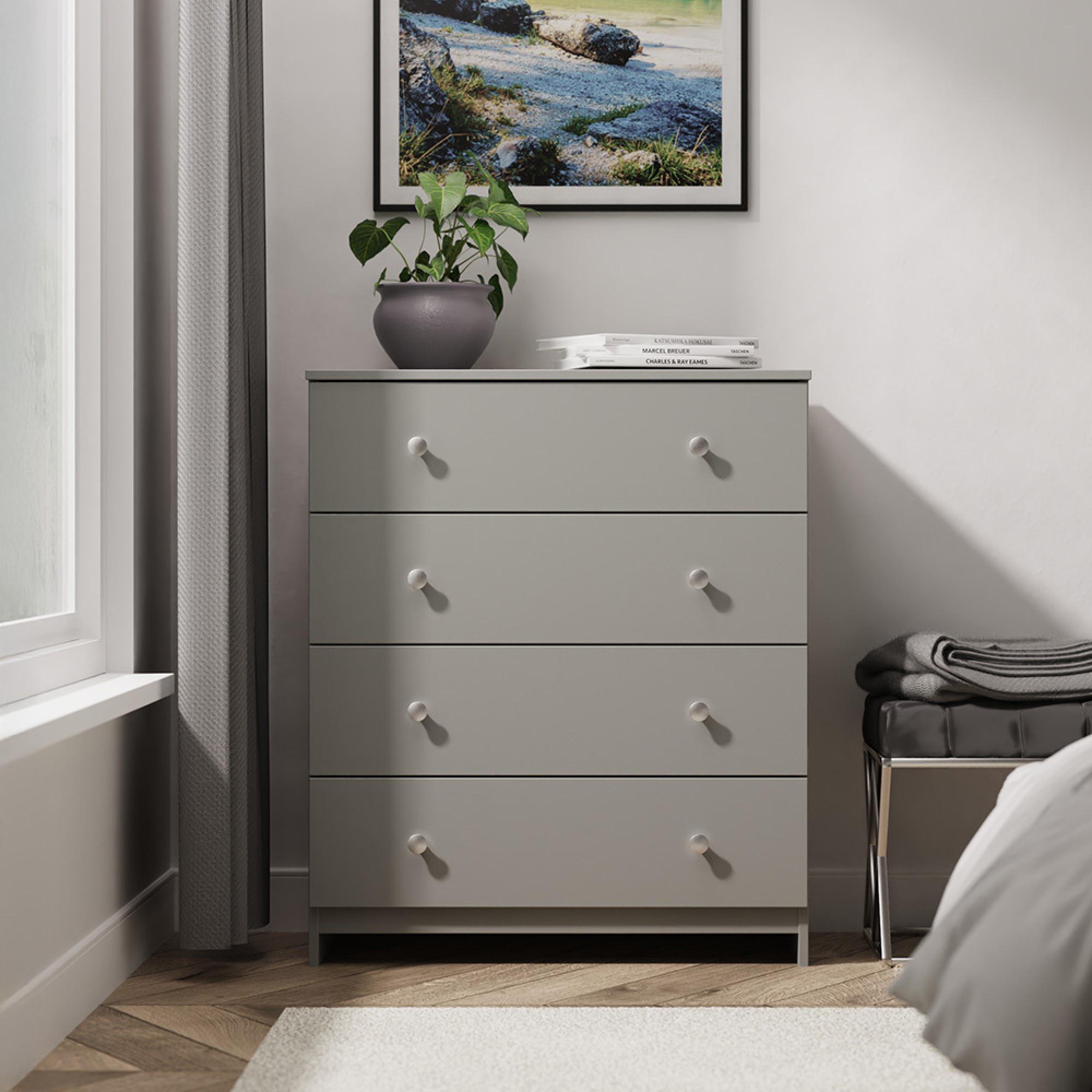 Yarmouth Chest - 4 Drawer - Dusk Grey