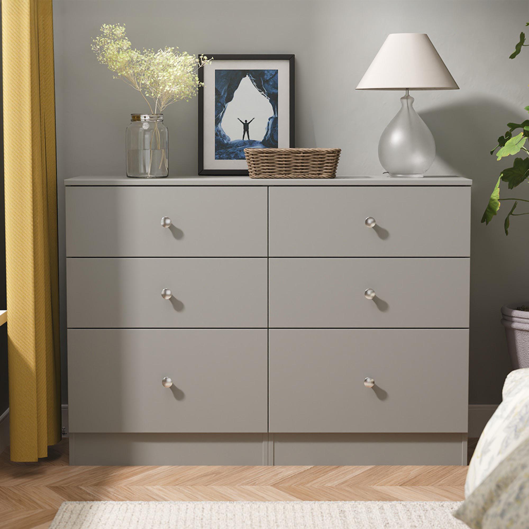 Yarmouth Chest - 6 Drawer - Midi - Dusk Grey