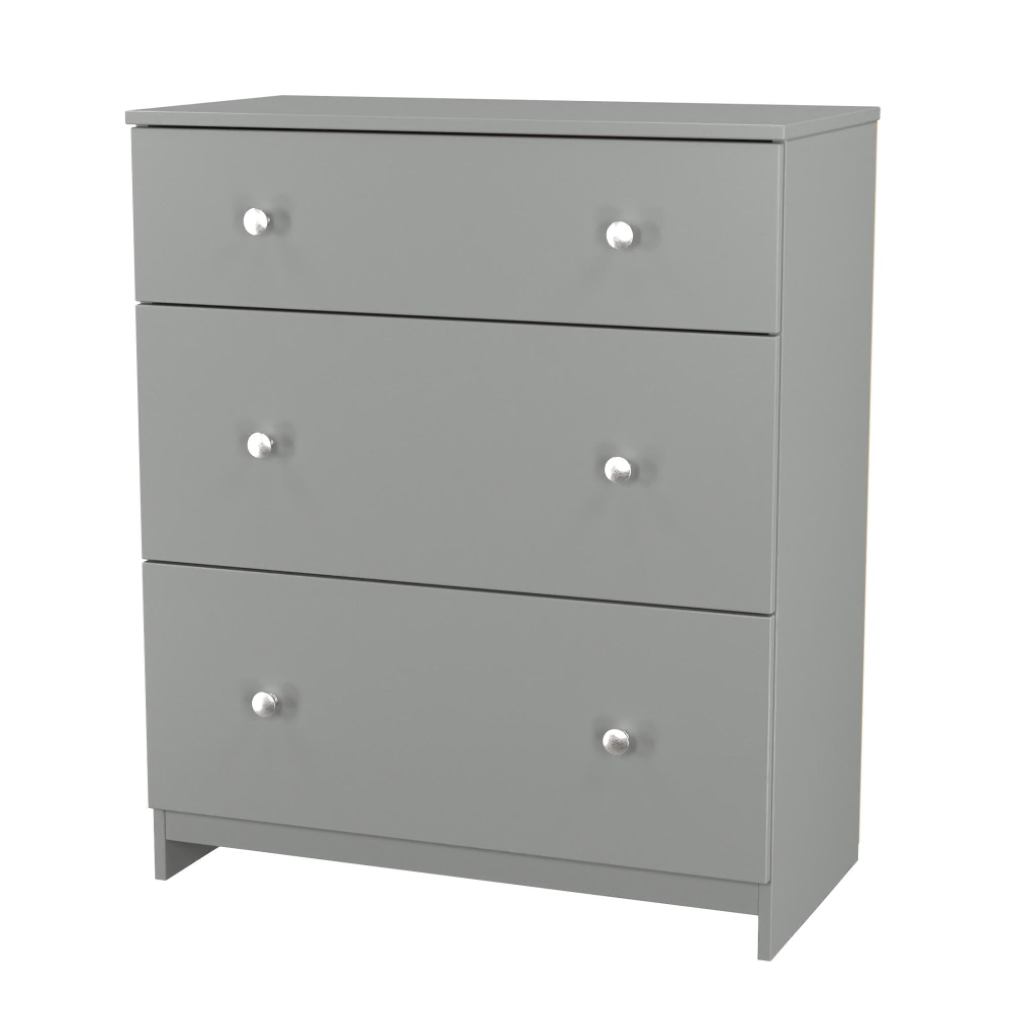 Yarmouth Chest - Deep - 3 Drawer - Dusk Grey