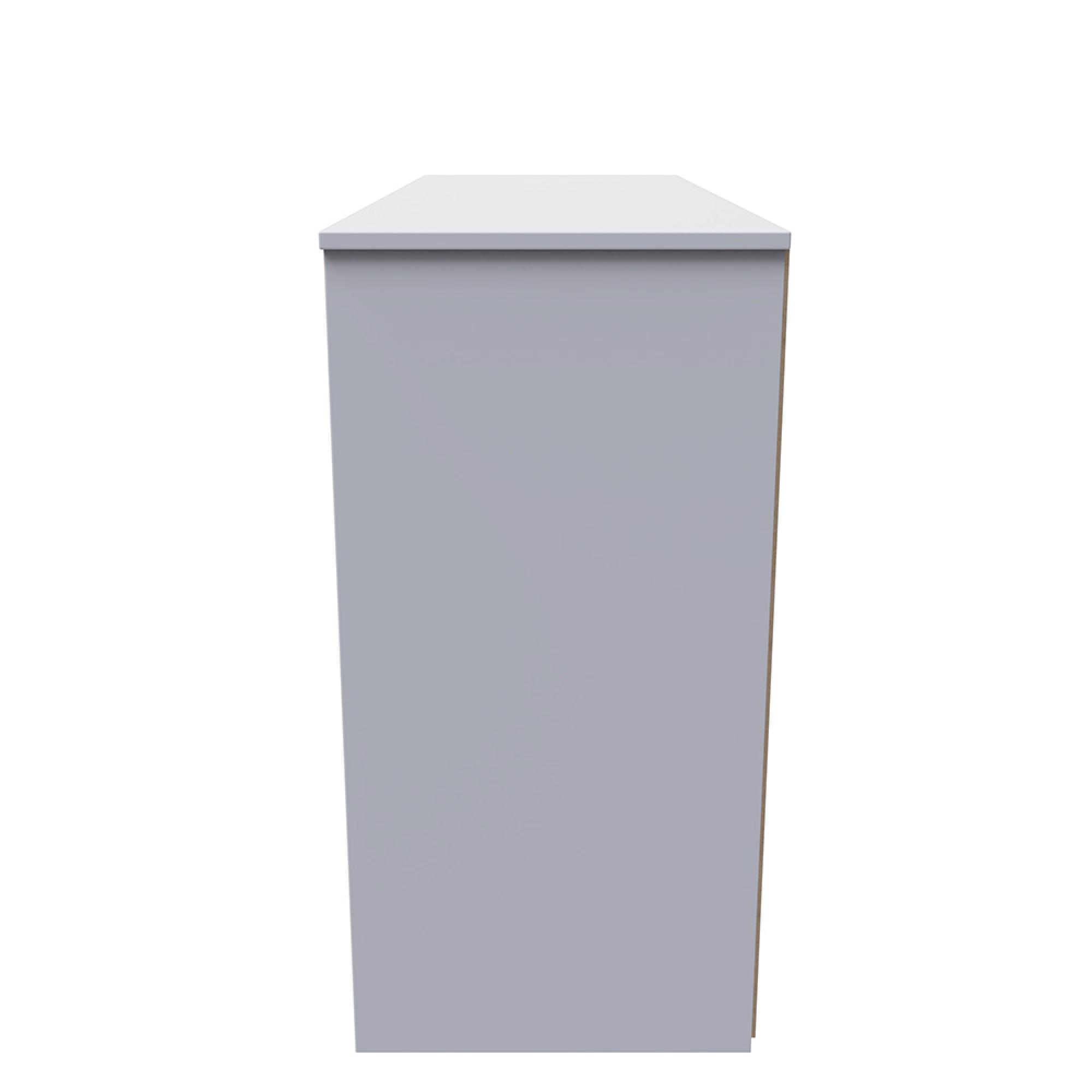 Monaco Chest - Midi - 6 Drawer - Cashmere Gloss and White