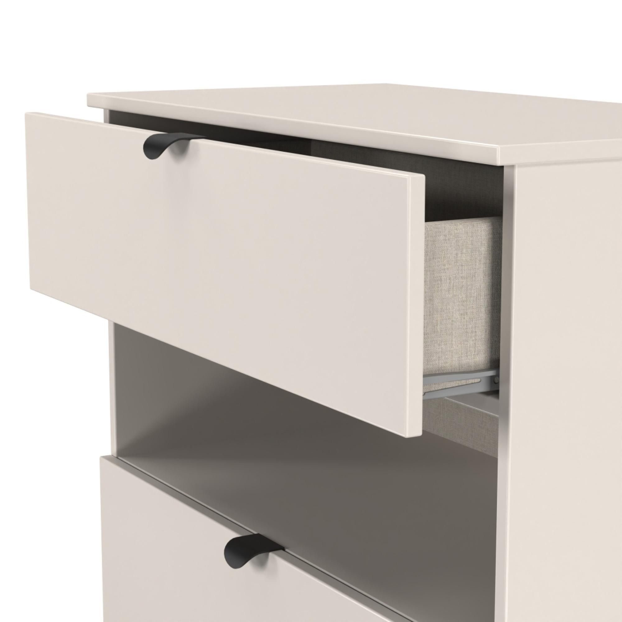 Bora Chest - 3 Drawer - Open Shelf - Deep - Kashmir Matt