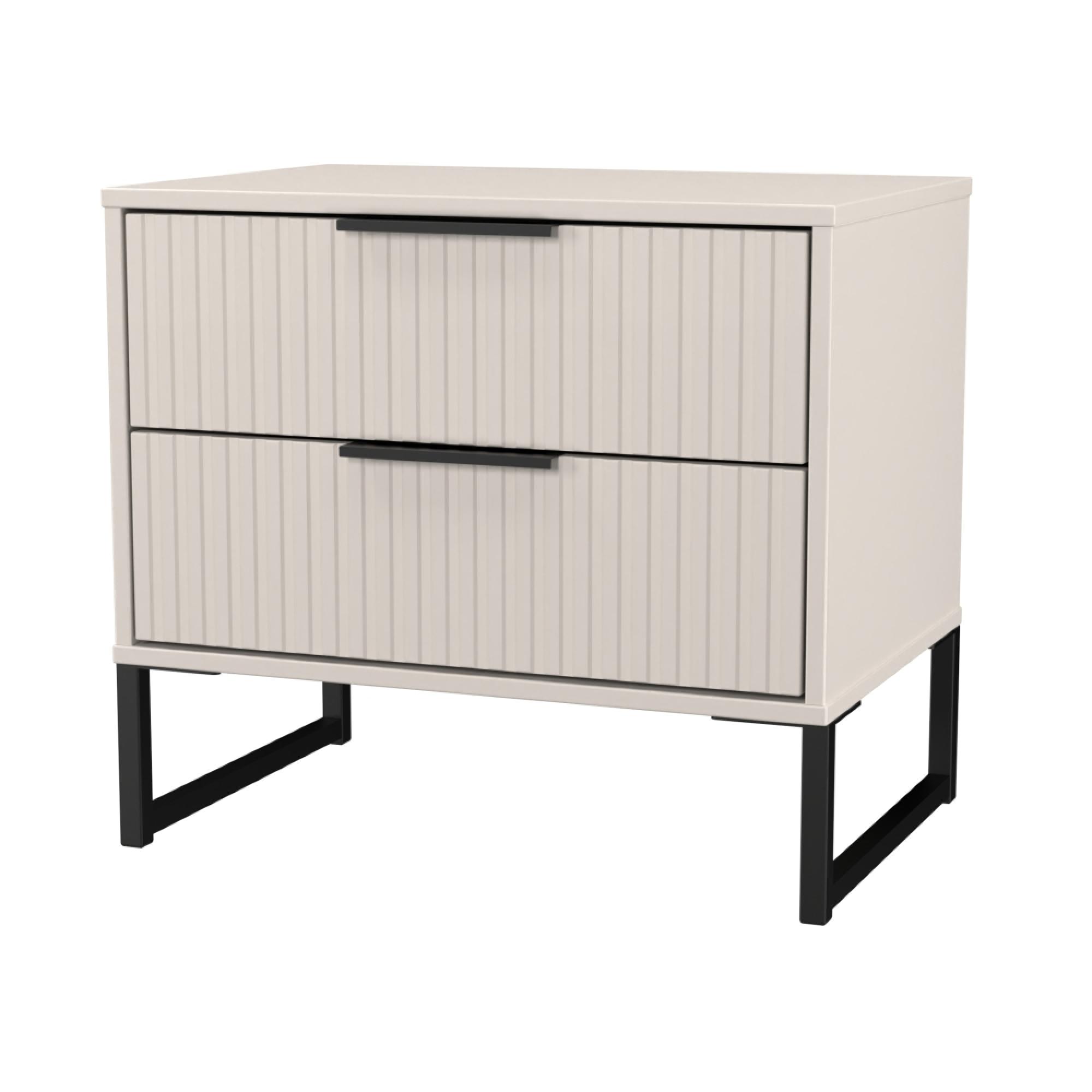 Fluted Chest - 2 Drawer - Midi - Kashmir Matt
