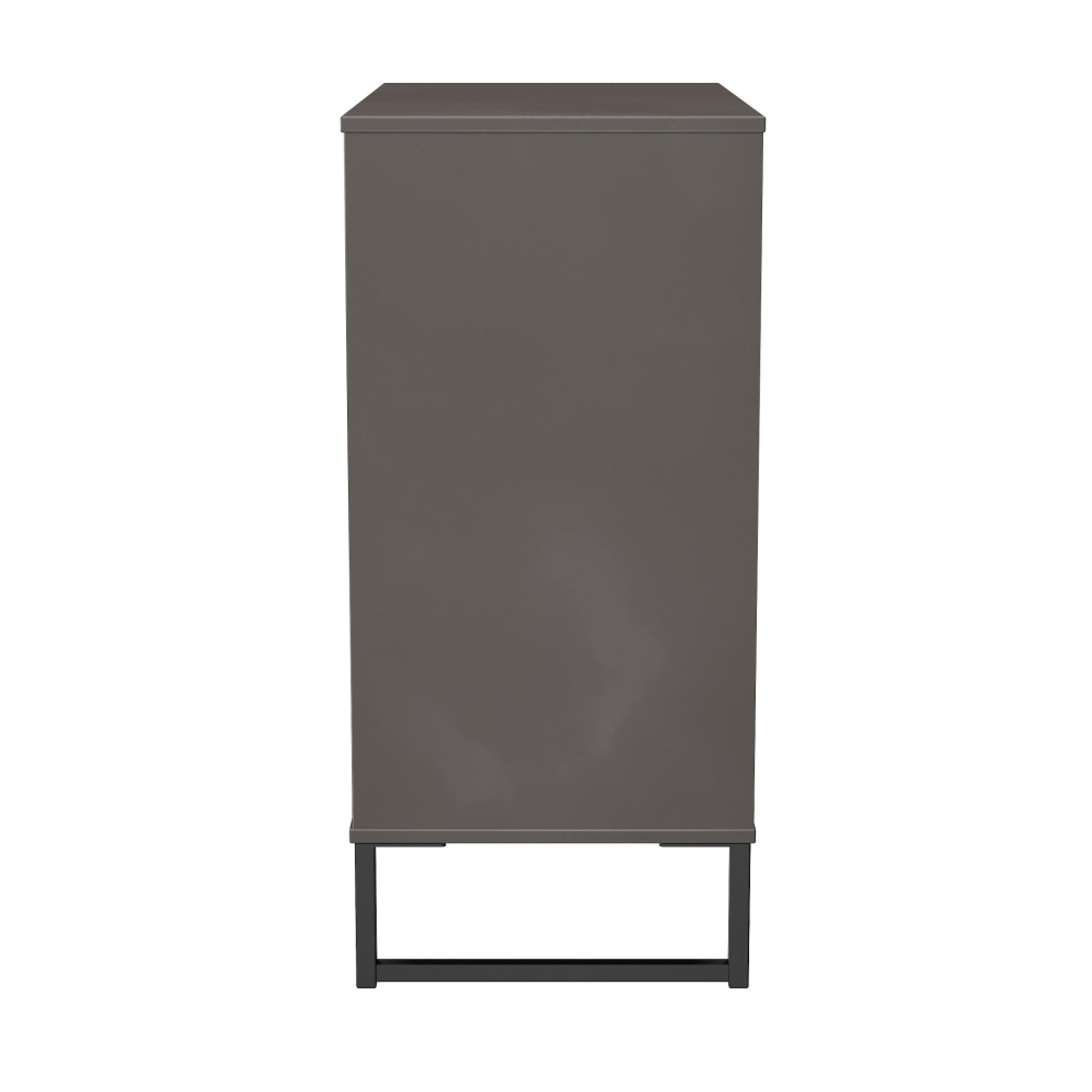 Fluted Chest - 4 Drawer - Graphite