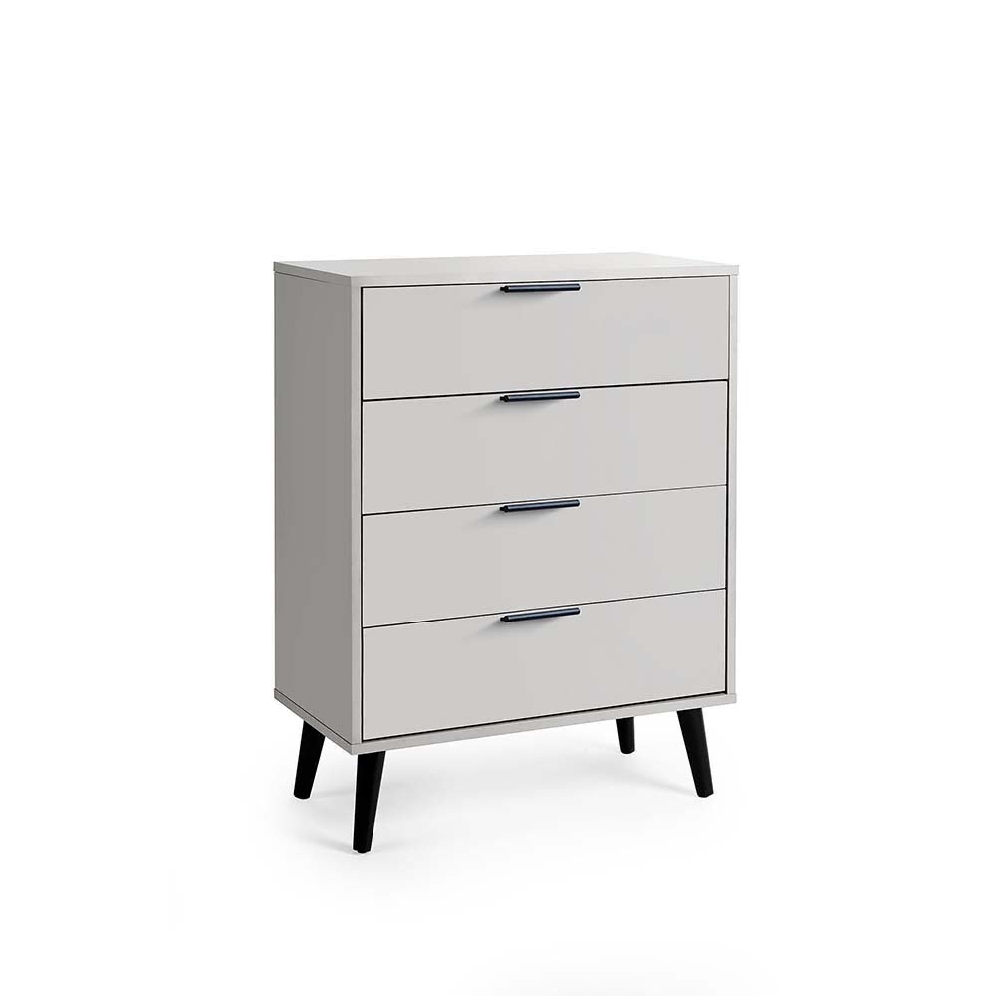 Alba Grey Chest of Drawers - 4 Drawer